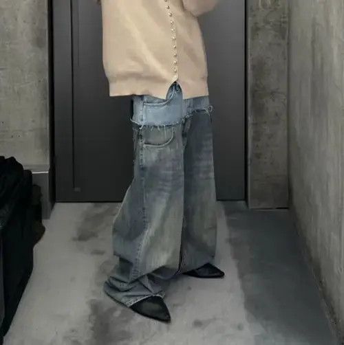 Jean Yukiko x Kyono double waist baggy jeans Size US 30 / EU 46 - 7 Thumbnail