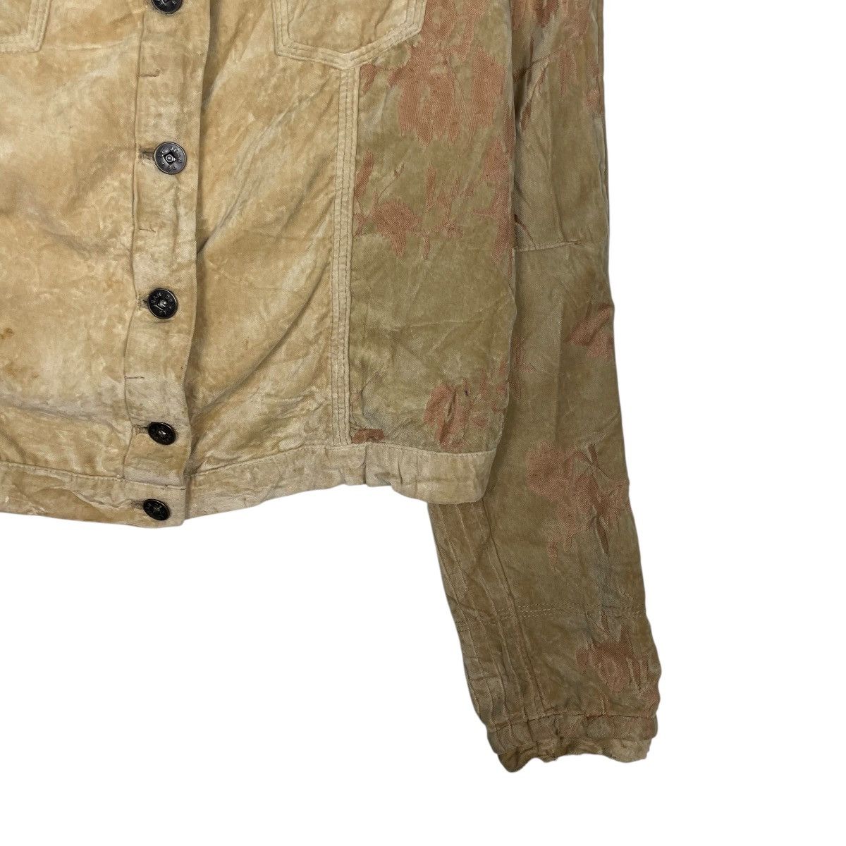 Marithe + Francois Girbaud Marithe Francoise Girbaud Flower Design Velour Jacket Size XS / US 0-2 / IT 36-38 - 4 Thumbnail