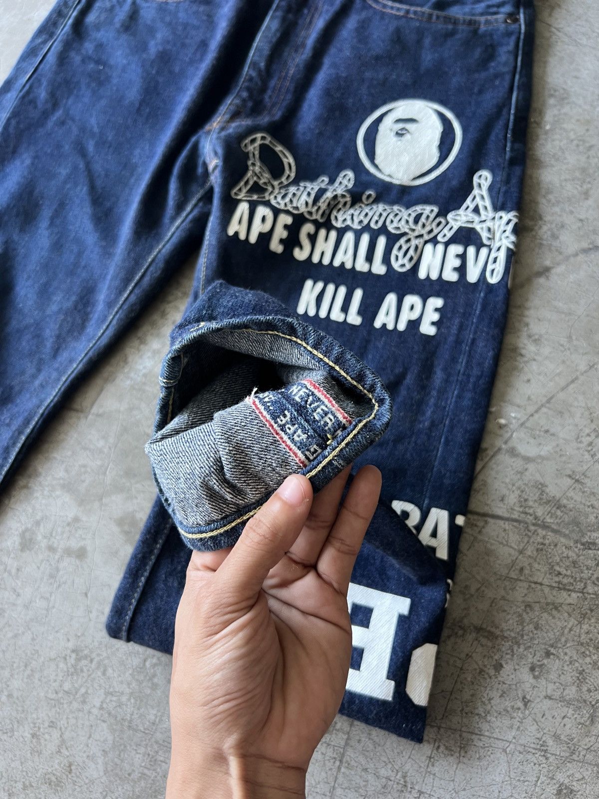 Bape Bape - 2008 Type 5 Selvedge Denim Jeans Size US 32 / EU 48 - 8 Thumbnail