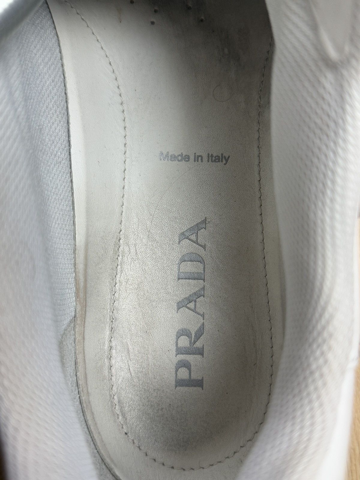 Designer × Prada Prada Milano low top leather platform sneakers US11.5 luxury Size US 11.5 / EU 44-45 - 15 Thumbnail