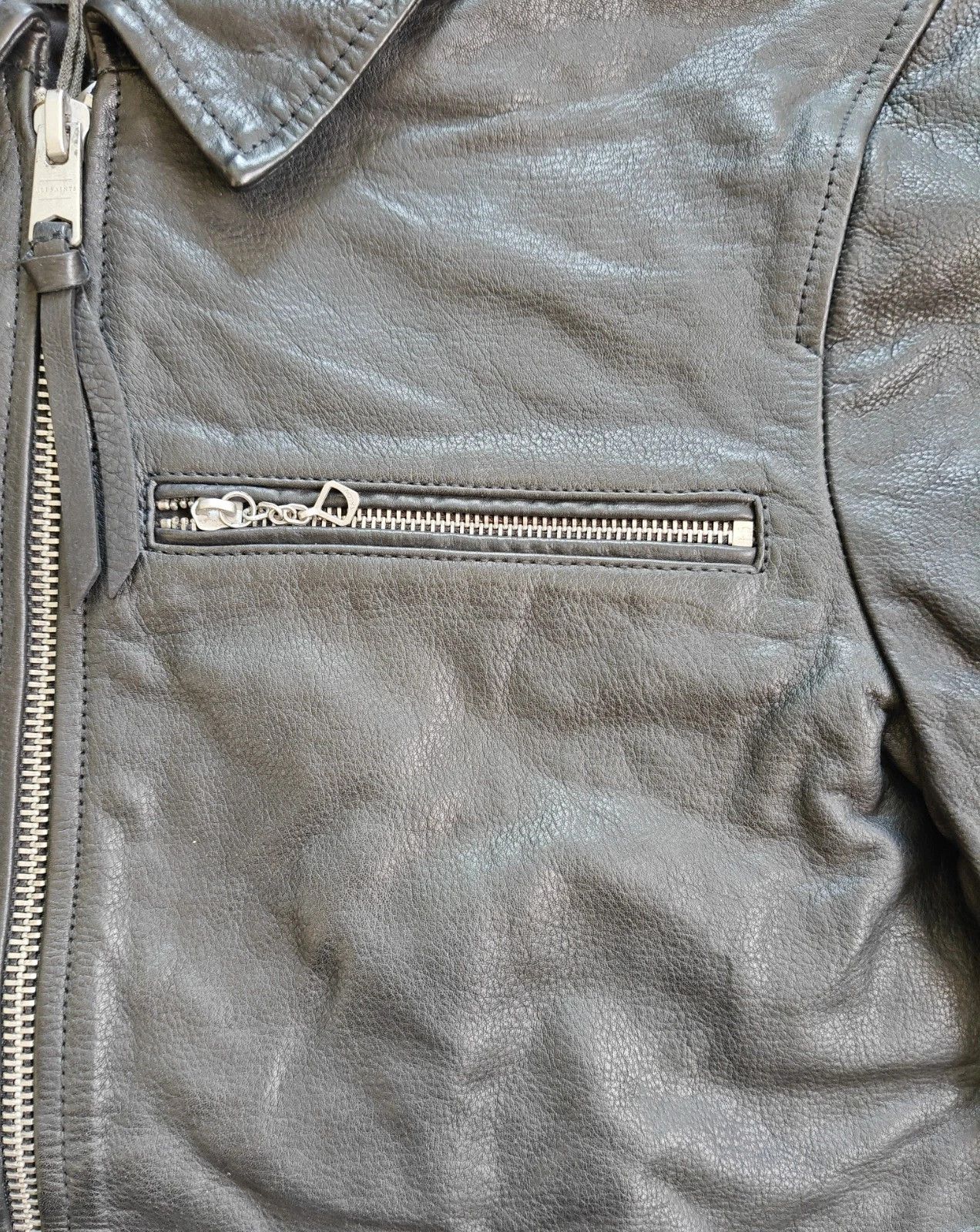 Allsaints ALLSAINTS Brett Men's Leather jacket FTP/5017 Size US M / EU 48-50 / 2 - 4 Thumbnail
