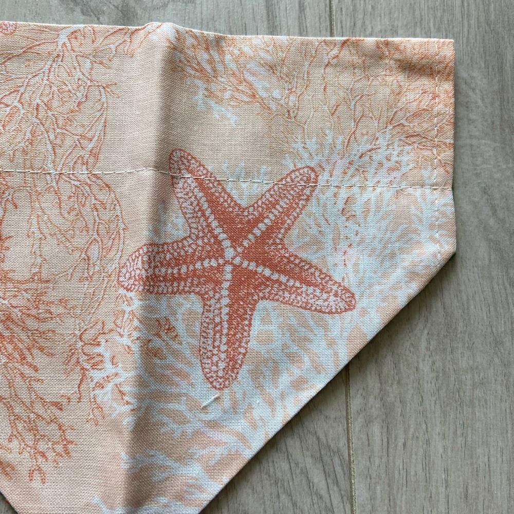 Designer Seashell and Flamingo Dog Bandana Size ONE SIZE - 3 Thumbnail
