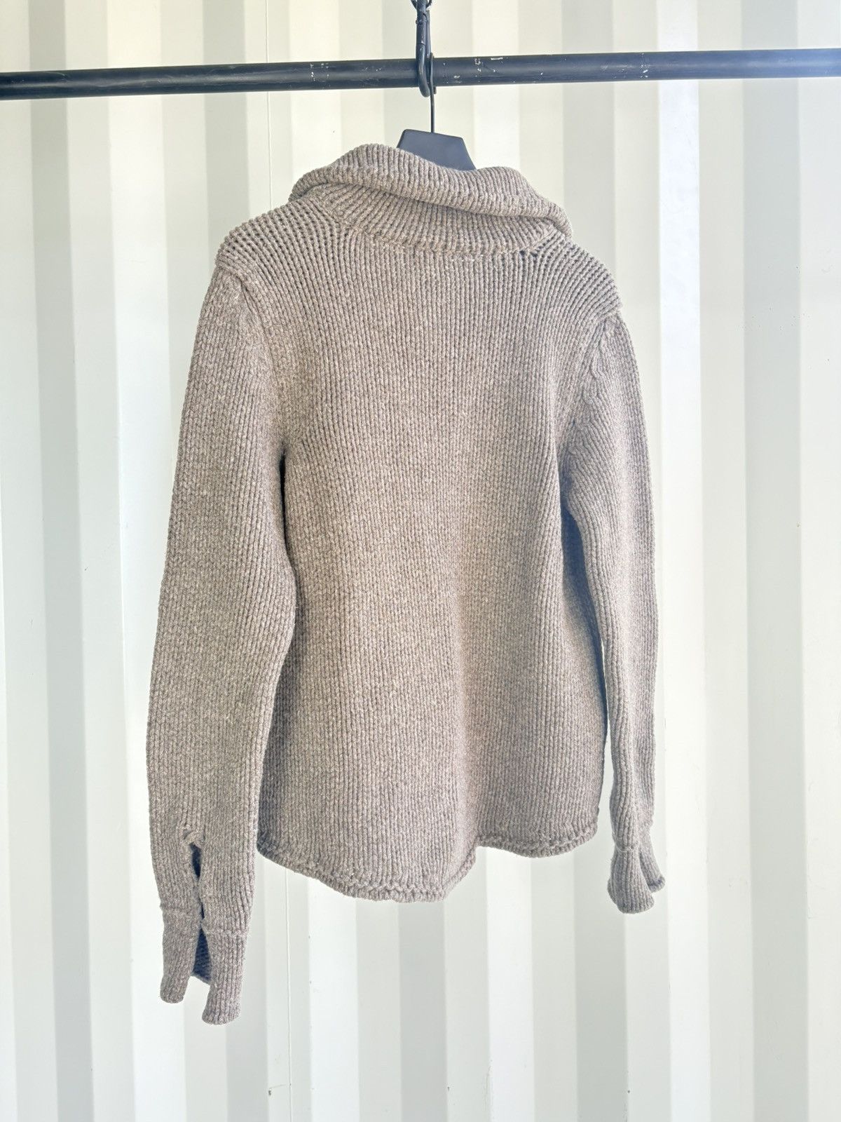Dries Van Noten 90’s Dries Van Noten Chunky Knit Button Shirt Cardigan Size US M / EU 48-50 / 2 - 4 Thumbnail