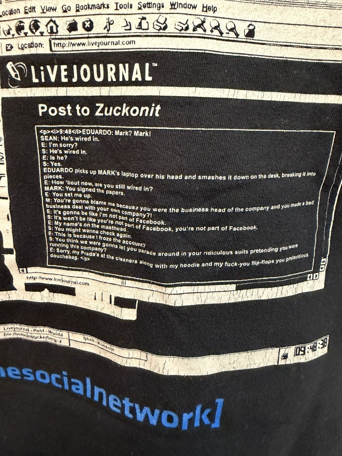 Throwing Fits Throwing Fits The Social Network Movie Bootleg Tee Size L Size US L / EU 52-54 / 3 - 4 Thumbnail