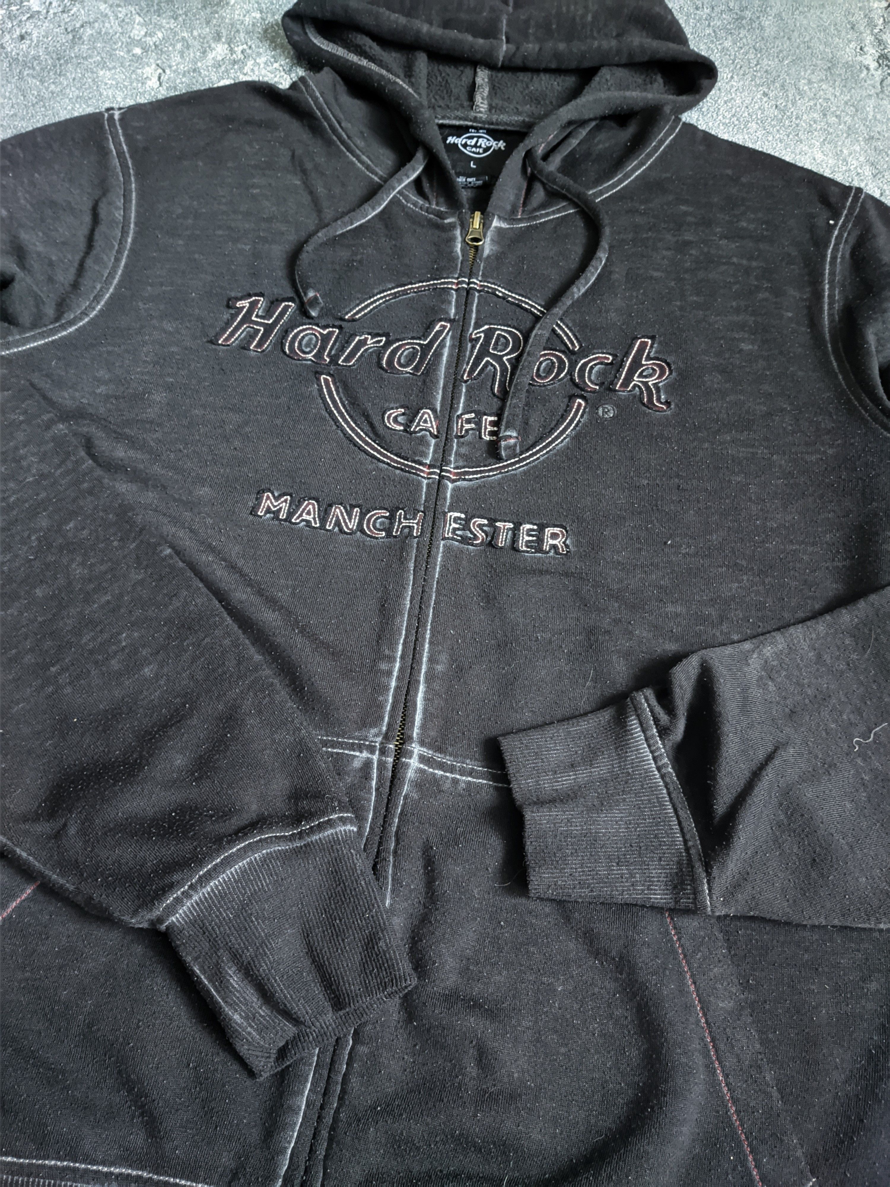 Hard Rock Cafe Vintage Hard Rock Cafe zip hoodie y2k manchester Size US L / EU 52-54 / 3 - 6 Thumbnail