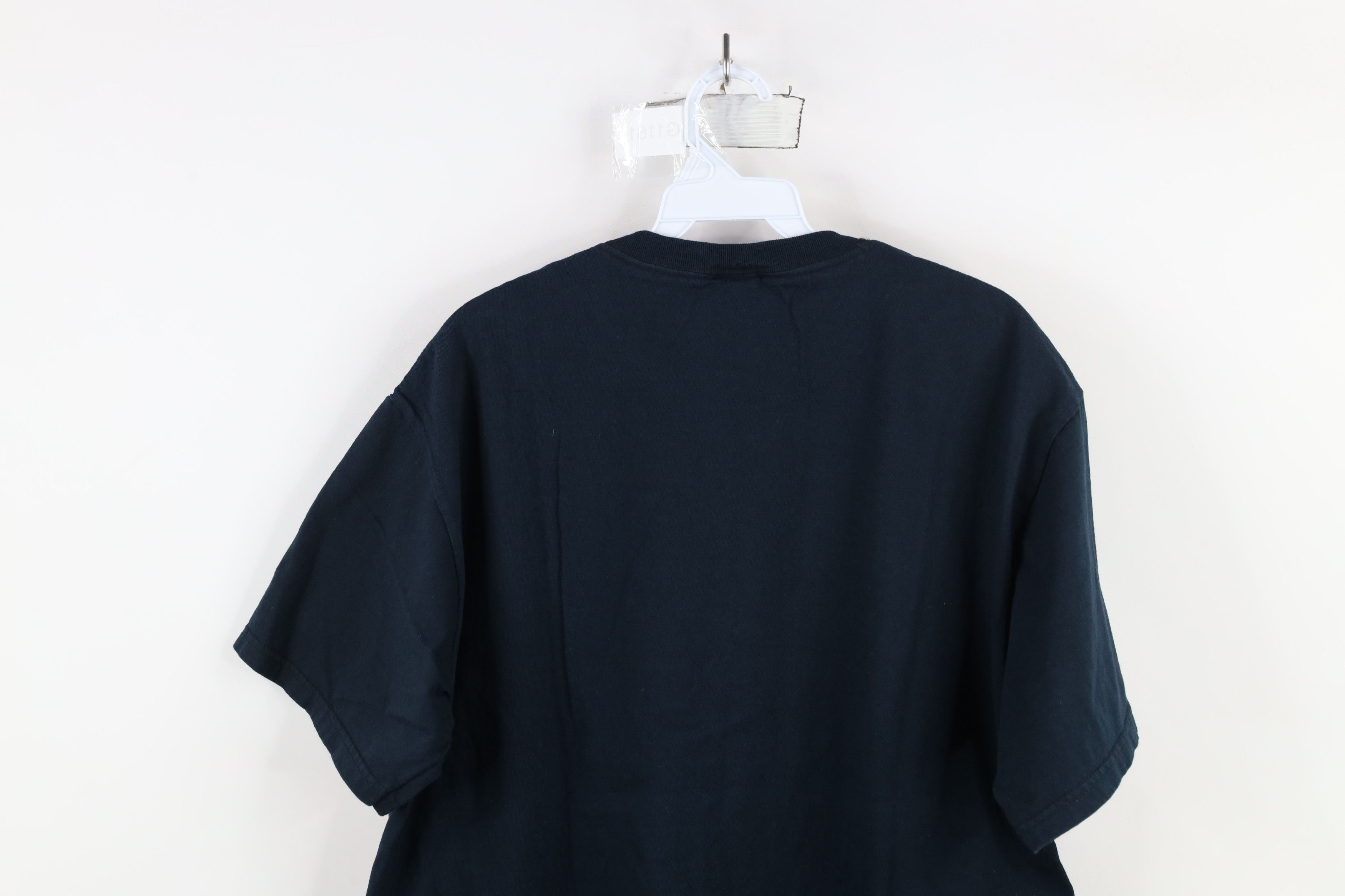 Vintage Vintage 90s Y2K Streetwear Blank Heavy Cotton T-Shirt Black Size US L / EU 52-54 / 3 - 7 Thumbnail