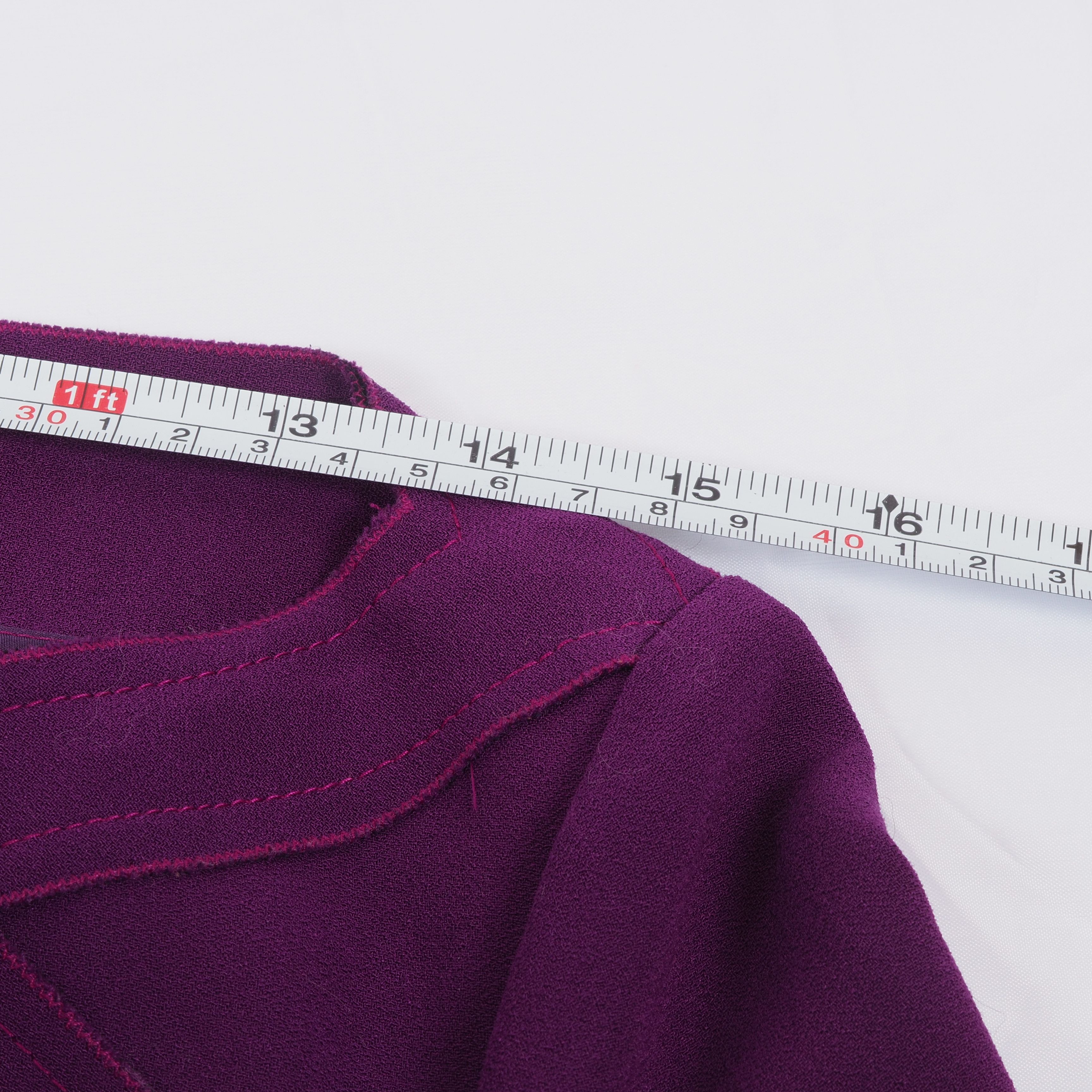 Prada Prada Vintage Purple Silk Peplum Tie Jacket Size M / US 6-8 / IT 42-44 - 10 Thumbnail