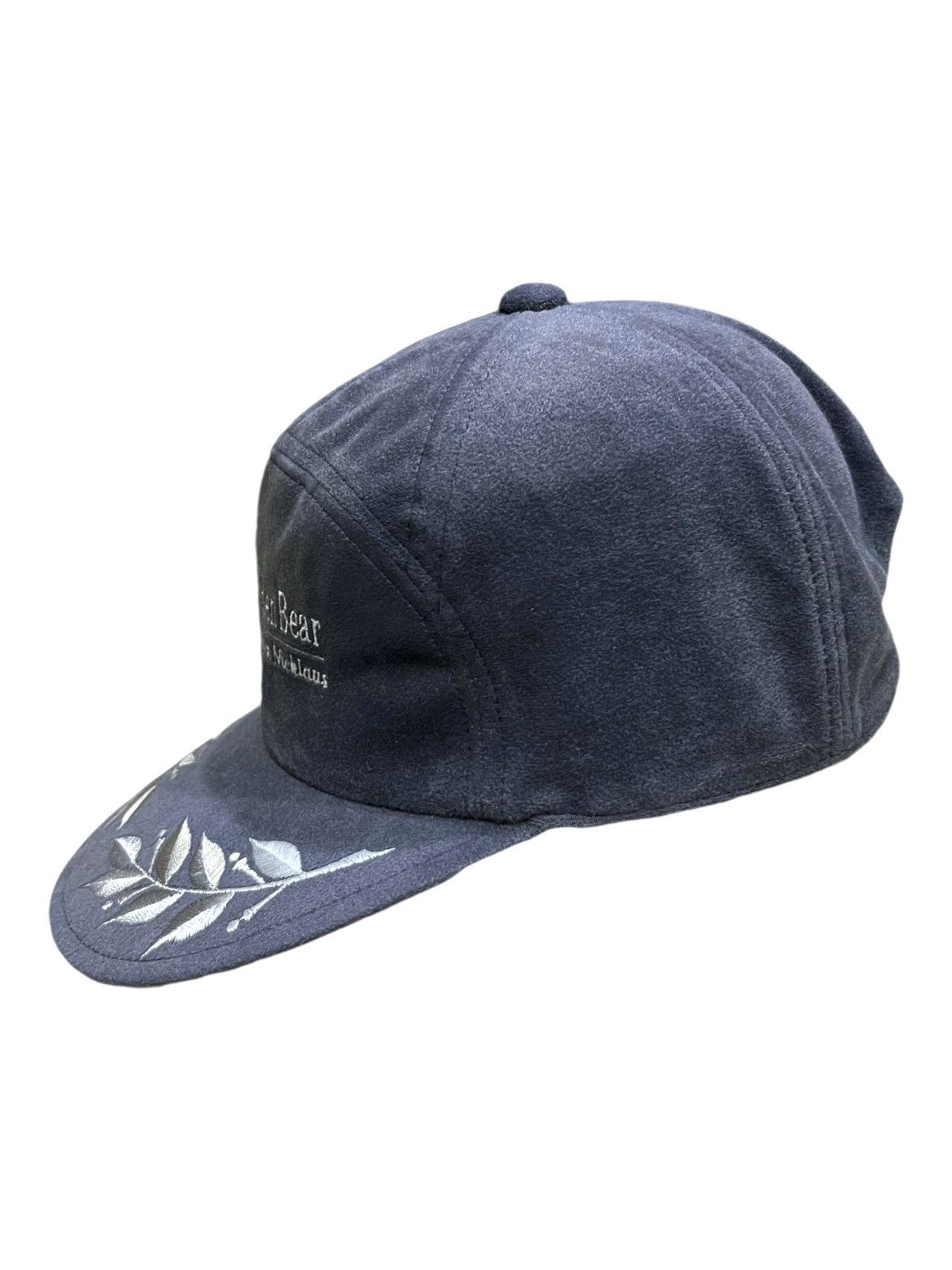 Golden Bear 🔥90’s GOLDEN BEAR 7 Panel Strapback Poly-Velvet Podium Hat Size ONE SIZE - 4 Thumbnail