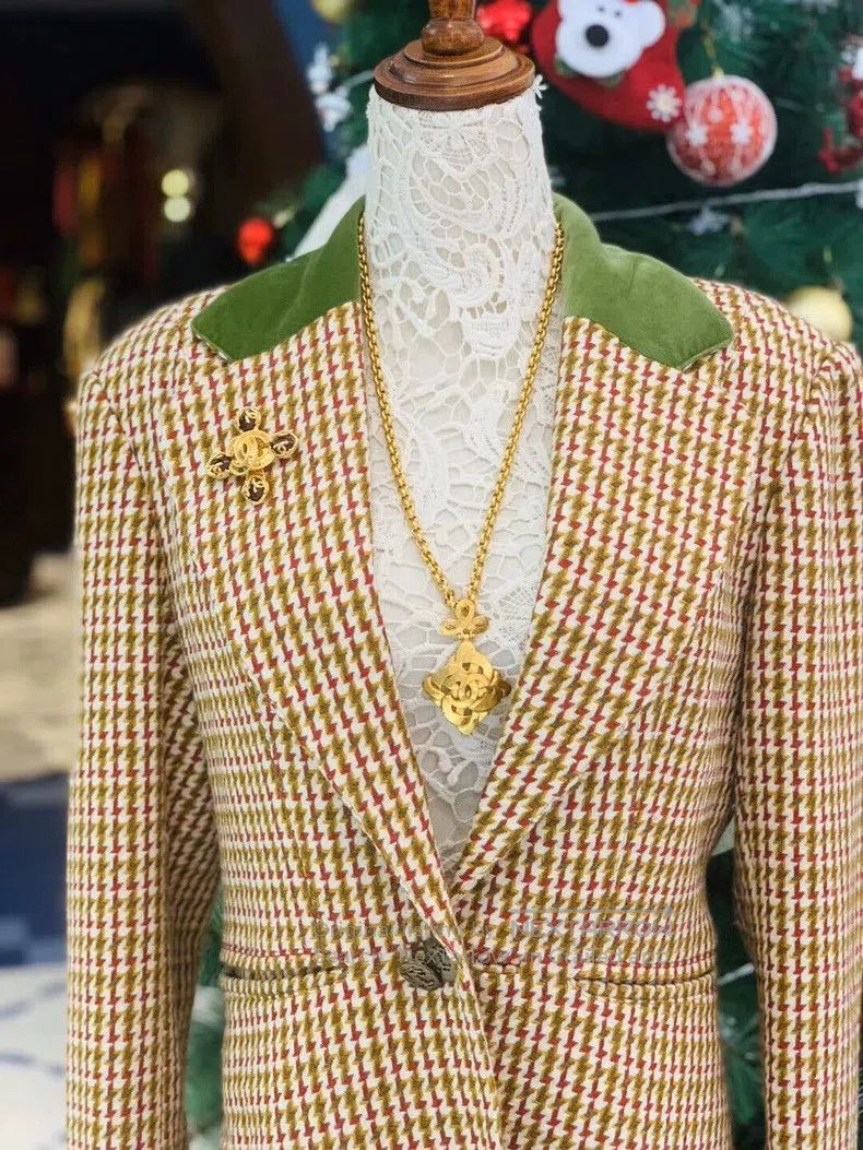 Hermes Hermes Cashmere Plaid Jacket Size S / US 4 / IT 40 - 2 Thumbnail