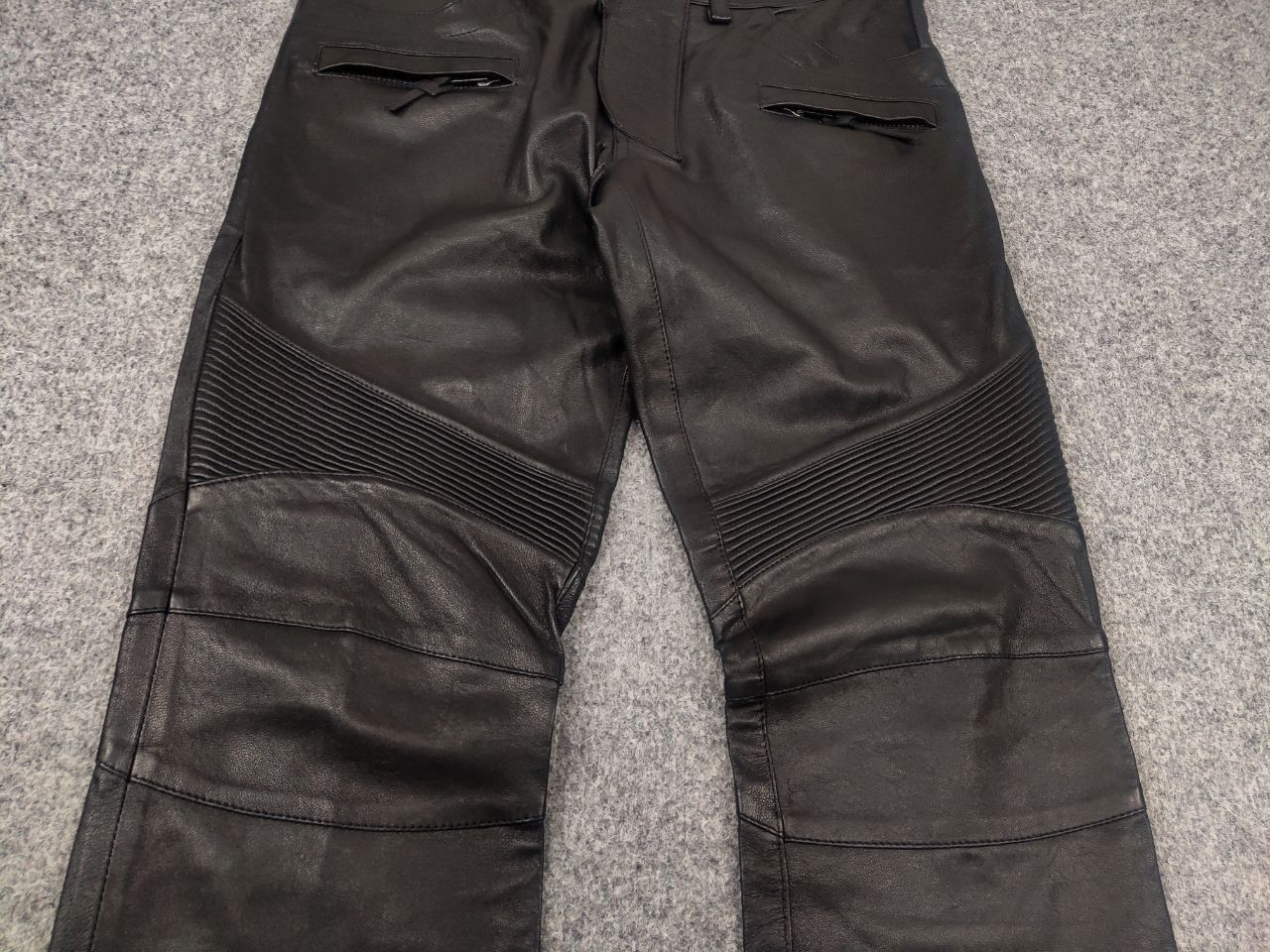 Japanese Brand Gardeur Design Perfect leather Pants Balmain Biker style Size US 32 / EU 48 - 9 Thumbnail