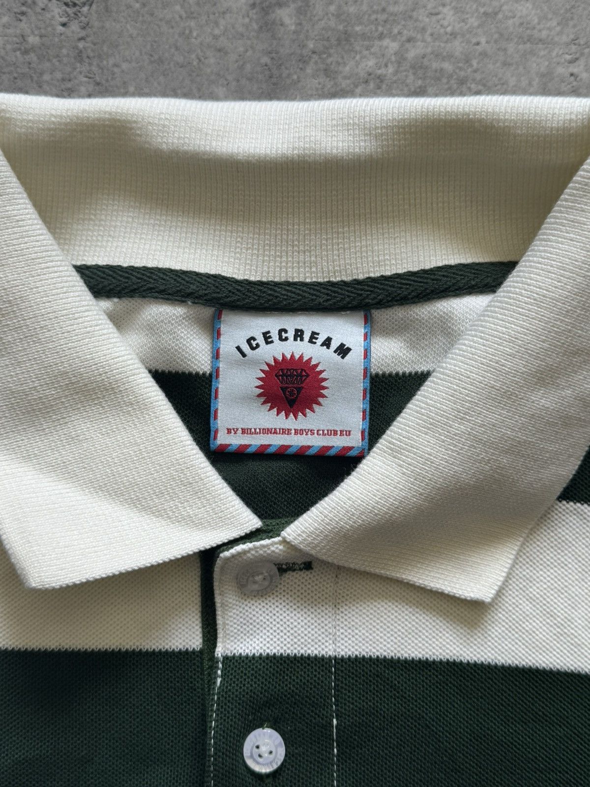 Icecream Ice Cream Billionaire Boys Club Striped Polo Shirt Size US L / EU 52-54 / 3 - 6 Thumbnail