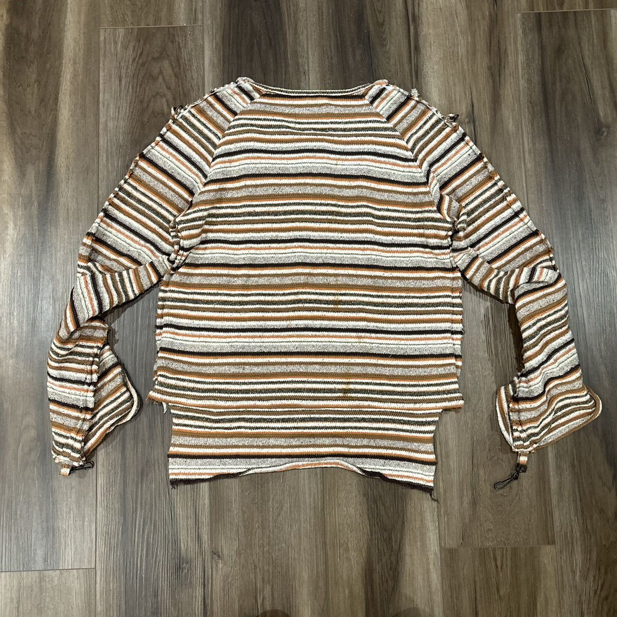 Blackmeans Blackmeans striped knit bondage shirt Size US L / EU 52-54 / 3 - 5 Thumbnail