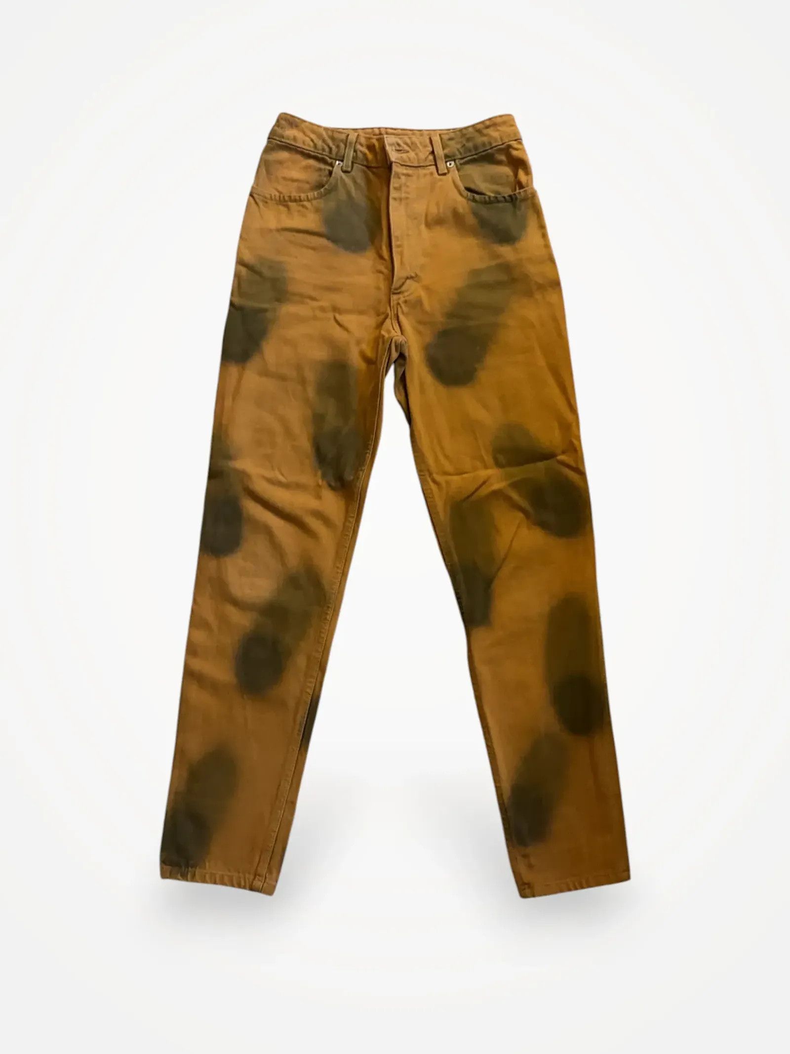 Eckhaus Latta Eckhaus Latta Orange Echo Dot Tapered El Jeans Jeans Size 28" / US 6 / IT 42 - 1 Thumbnail