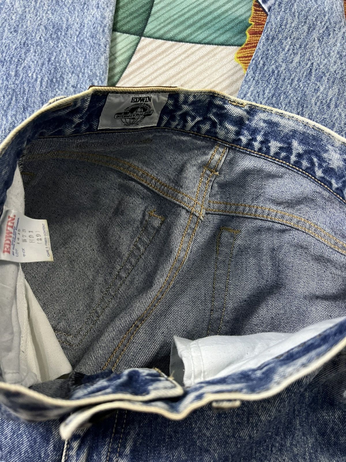 Edwin × Vintage VINTAGE EDWIN INTERNATIONAL BASIC ASID WASH JEANS Size US 27 - 8 Thumbnail