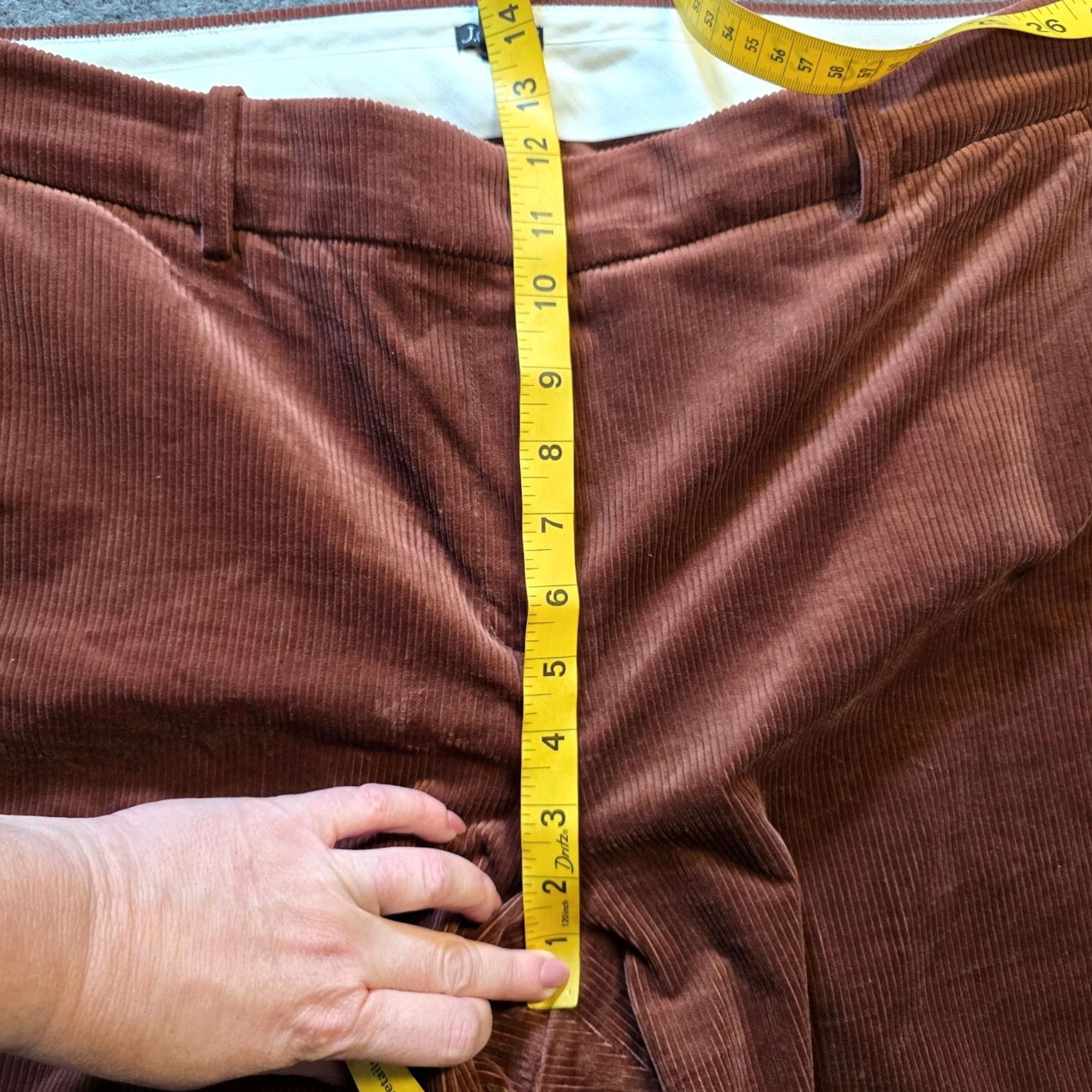 J.Crew J.CREW Pants Womens Size 16 Brown Corduroy Wide Leg Flat Front Casual Ankle Winter Fall Spring Summer Regular Mens? Womens Size 38" / US 16 / IT 52 - 6 Thumbnail