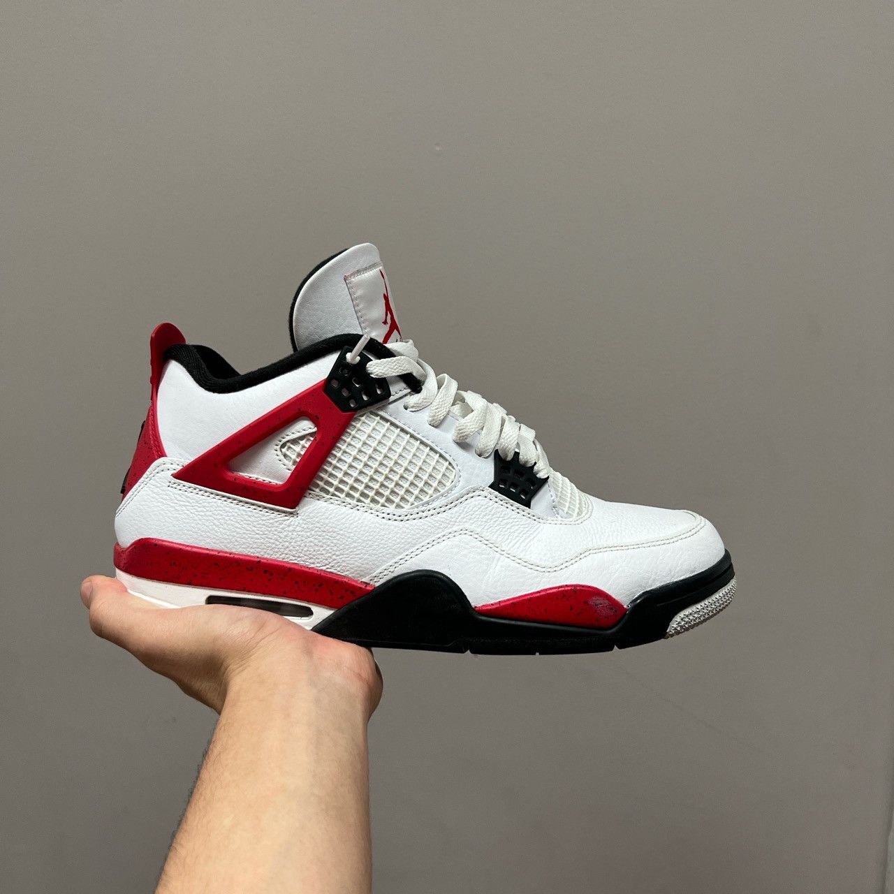 image of Jordan Nike Air Jordan 4 Red Cement Shoes in White, Men's (Size 11)