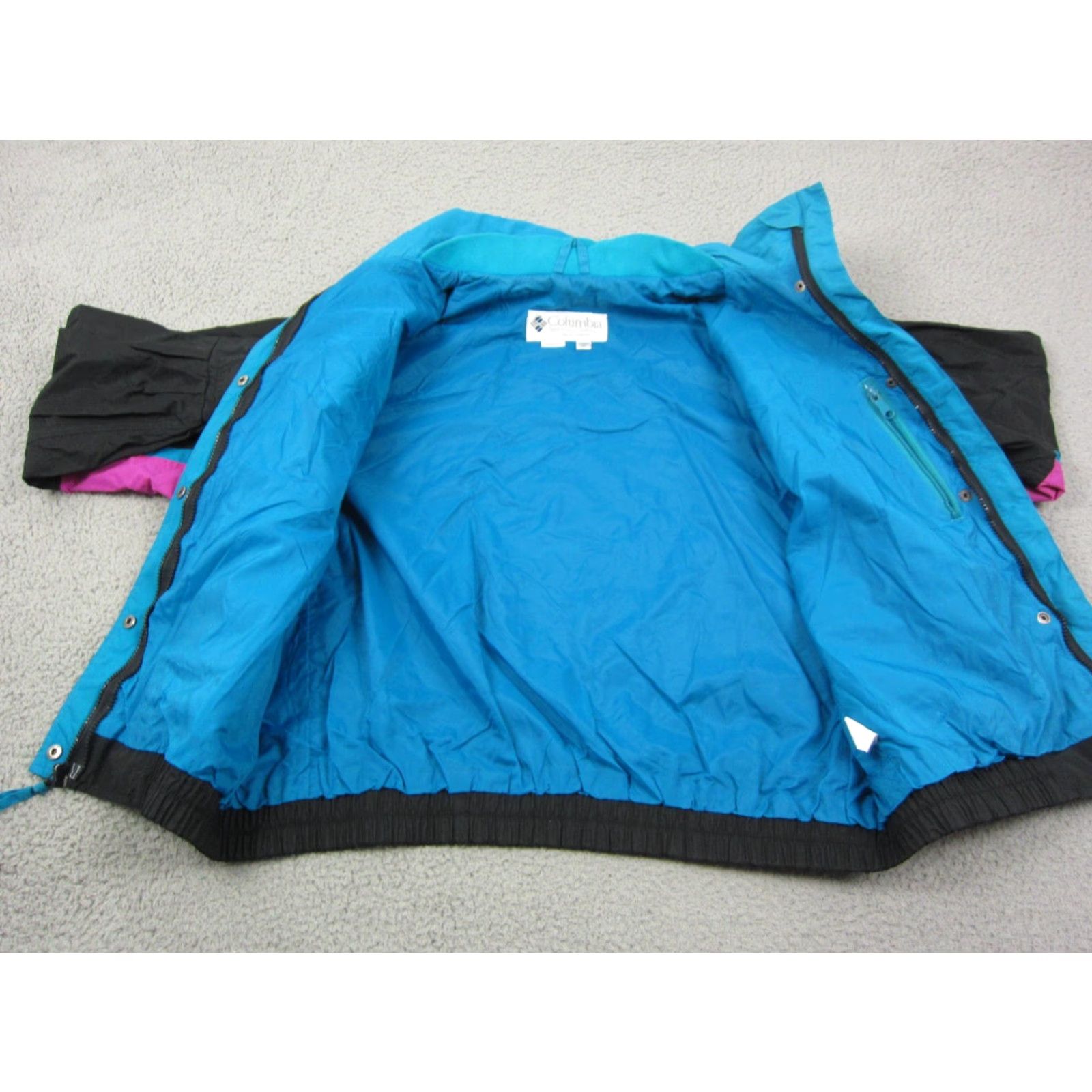 Vintage VINTAGE Columbia Jacket Womens XL Black Windbreaker Bugaboo 90s Full Zip Size XL / US 12-14 / IT 48-50 - 6 Thumbnail