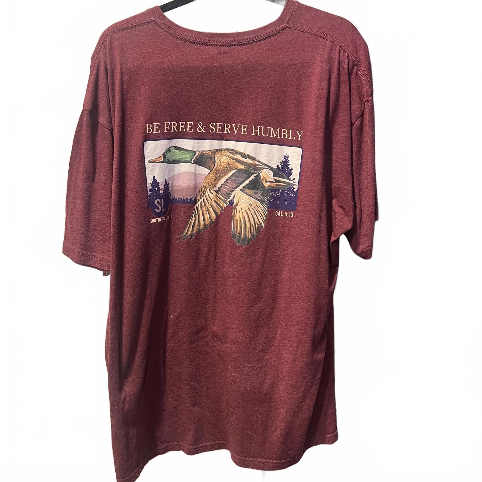 Next Level Apparel Next Level Apparel Men's Graphic T-Shirt - Burgundy, Size L Size US XXL / EU 58 / 5 - 1 Thumbnail