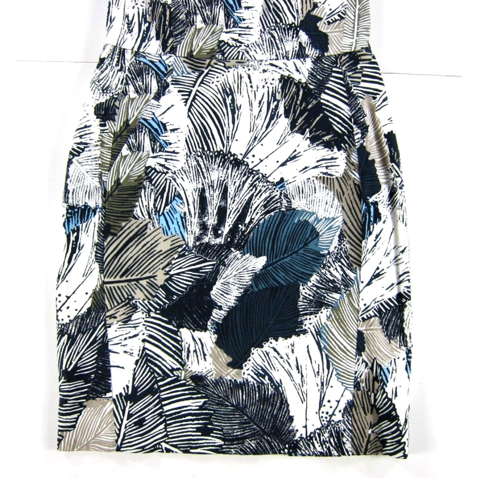 French Connection French Connection Women Dress Cap Sleeve Floral Sheath Blue White Brown 2 Size XS / US 0-2 / IT 36-38 - 6 Thumbnail