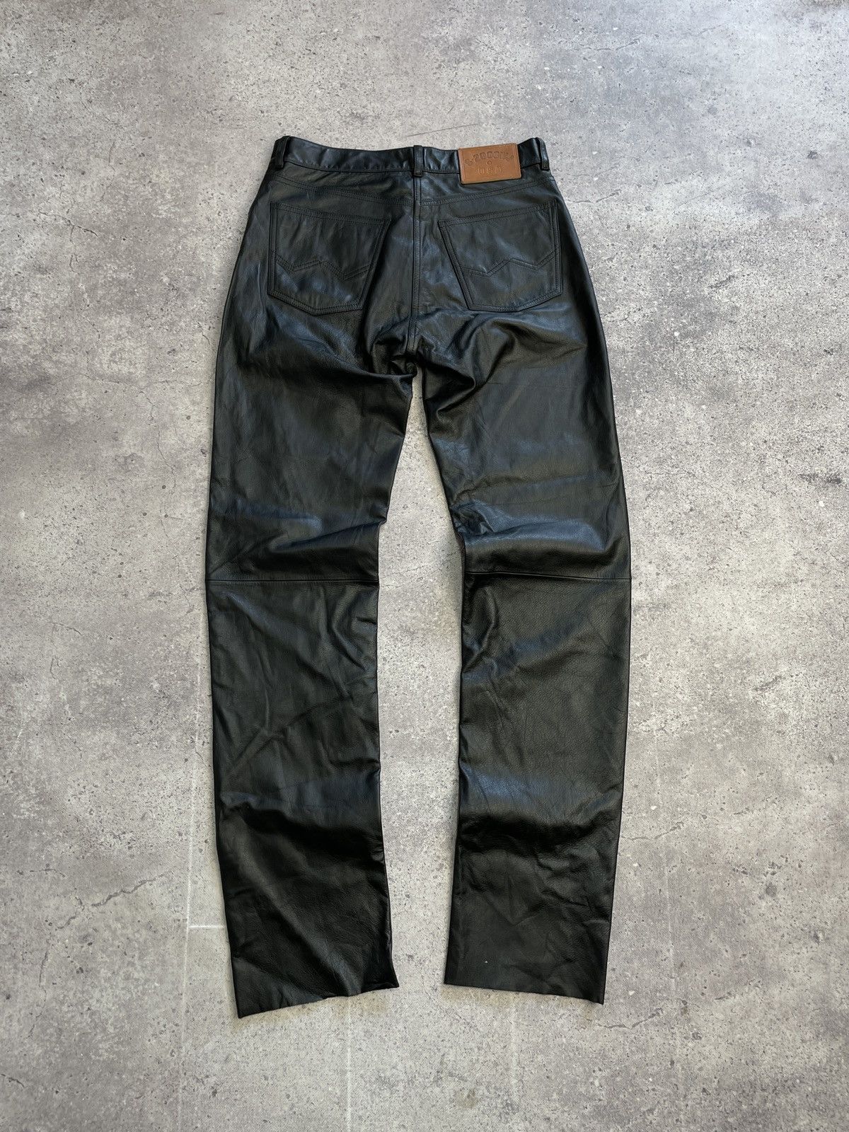 Leather × Vintage Vintage IXS Leather Pants Black Riding Y2K Archival Size US 31 - 10 Thumbnail