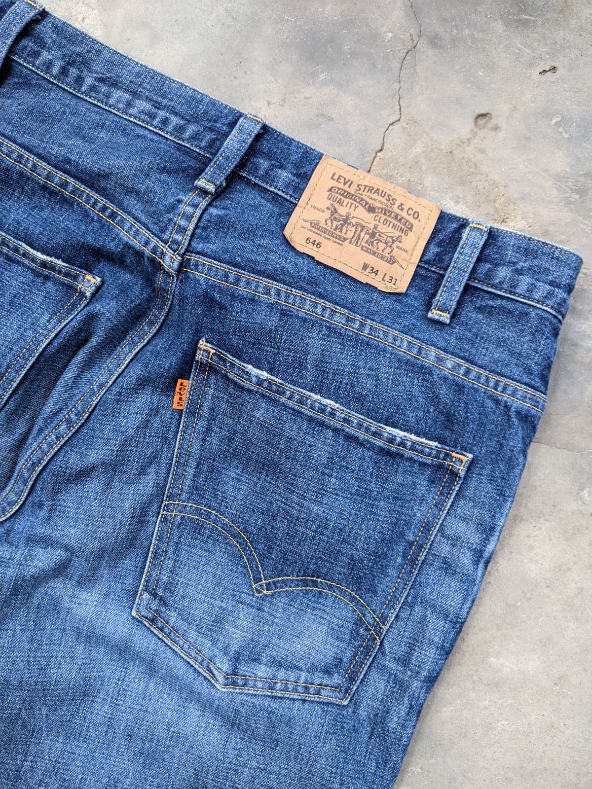 Levi's Vintage Levi's 646 orange tab boot cut Pants Size US 34 / EU 50 - 4 Thumbnail