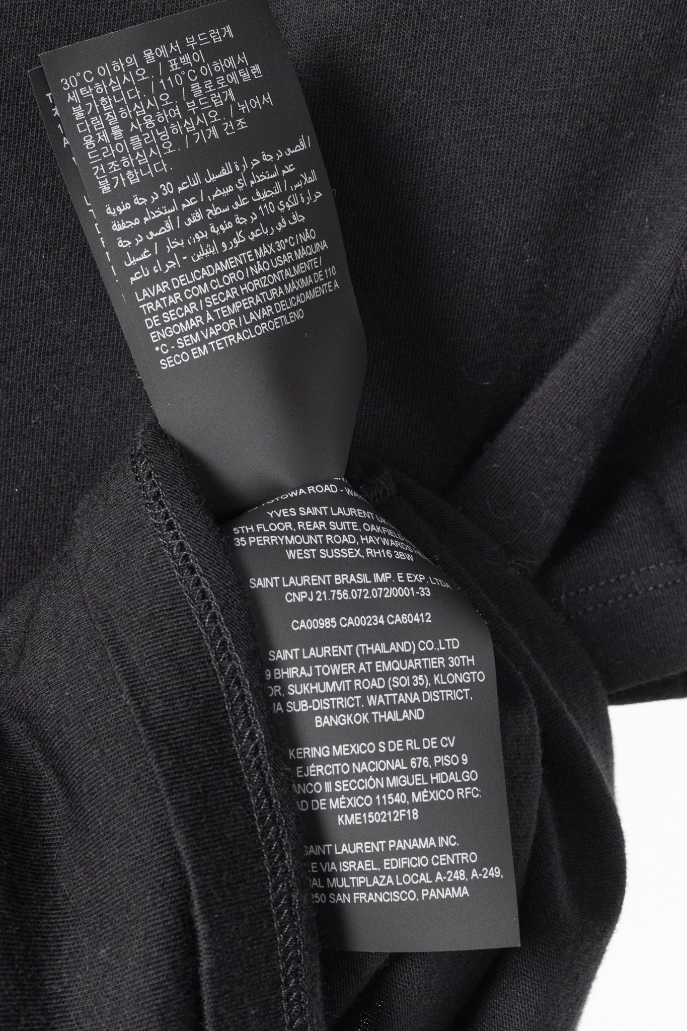 Saint Laurent Paris Saint Laurent Black Cotton-Jersey Short-Sleeve T-Shirt Size S / US 4 / IT 40 - 8 Thumbnail