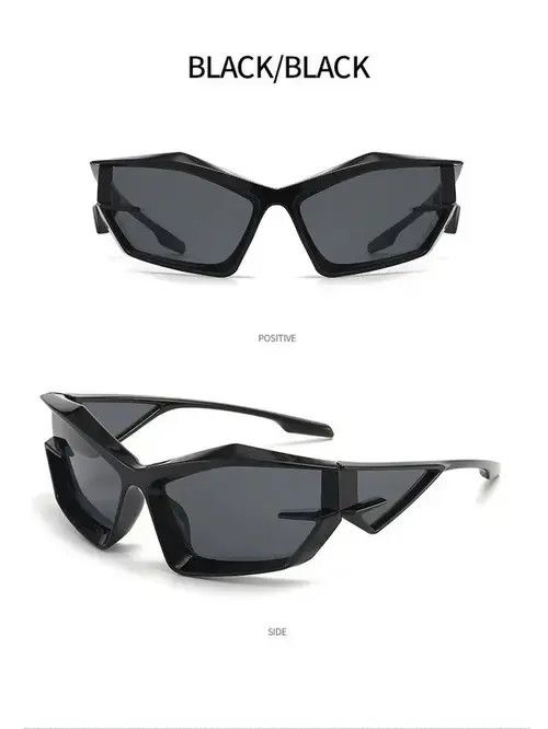 Electric Visual × Japanese Brand × Jewelry Cyber Black Sunglasses Retro Punk Archive Cosplay Jewelry Size ONE SIZE - 4 Thumbnail