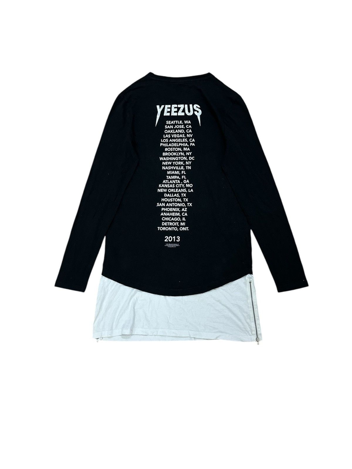 Kanye West × Yeezy Kanye West Yeezus 2013 Tour Punk Style L/S Tee With Zipper Size S / US 4 / IT 40 - 2 Thumbnail