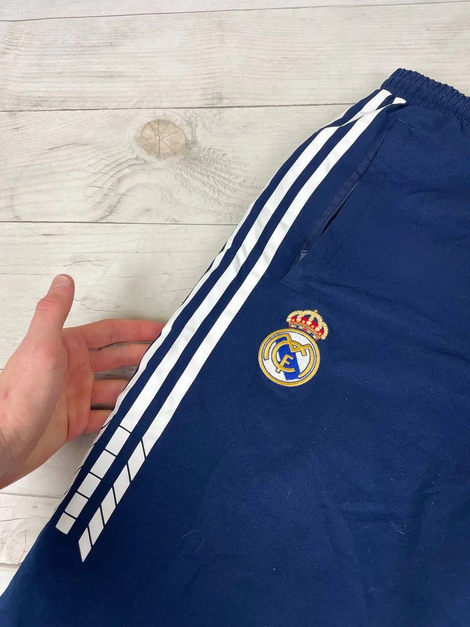 Adidas Vintage Adidas Real Madrid UCL Training Football Pants 00s Size US 34 / EU 50 - 9 Thumbnail
