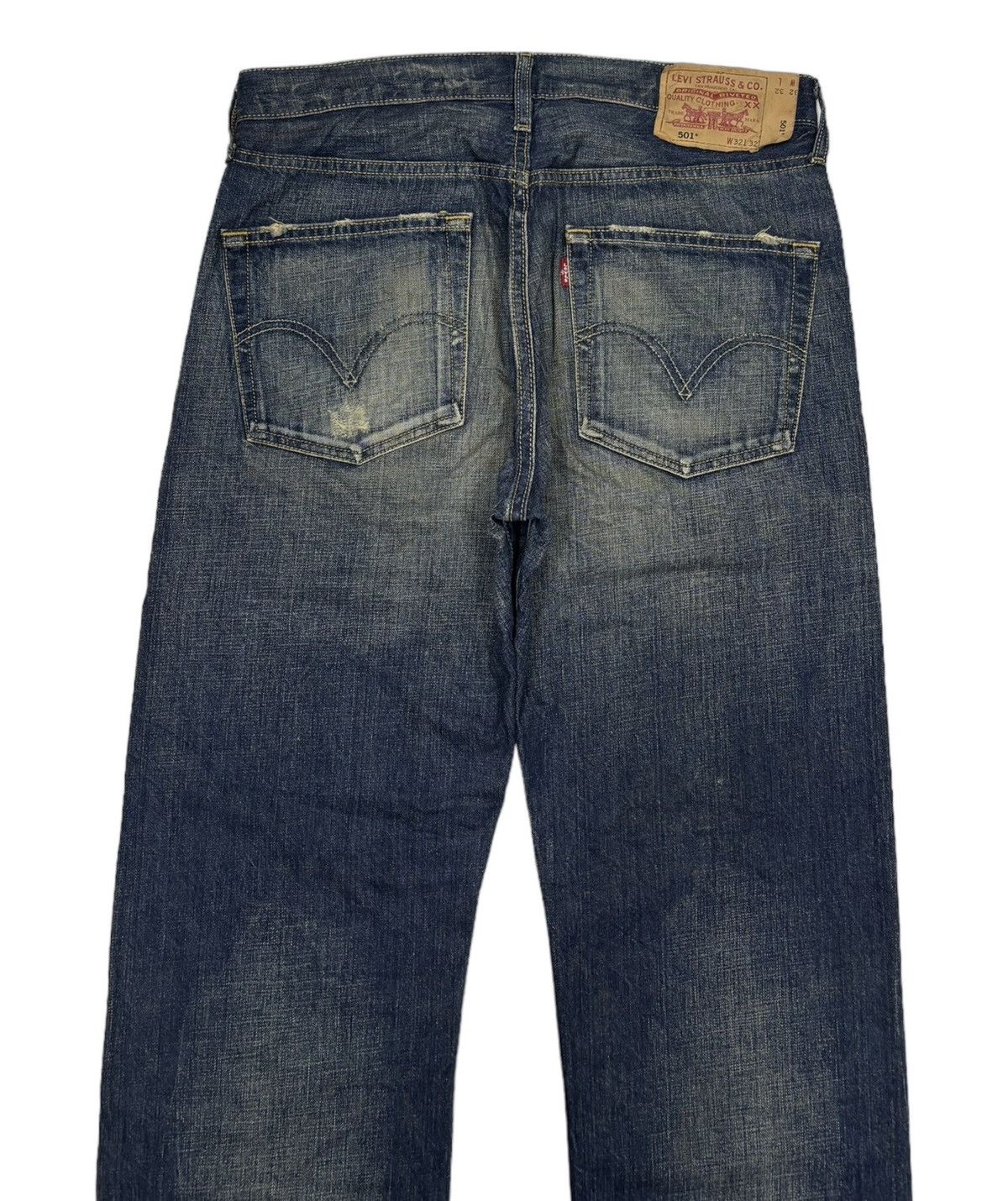 Levi's RARE LEVIS 501 JAPAN DISTRESSED DENIM JEANS Size US 32 / EU 48 - 10 Thumbnail