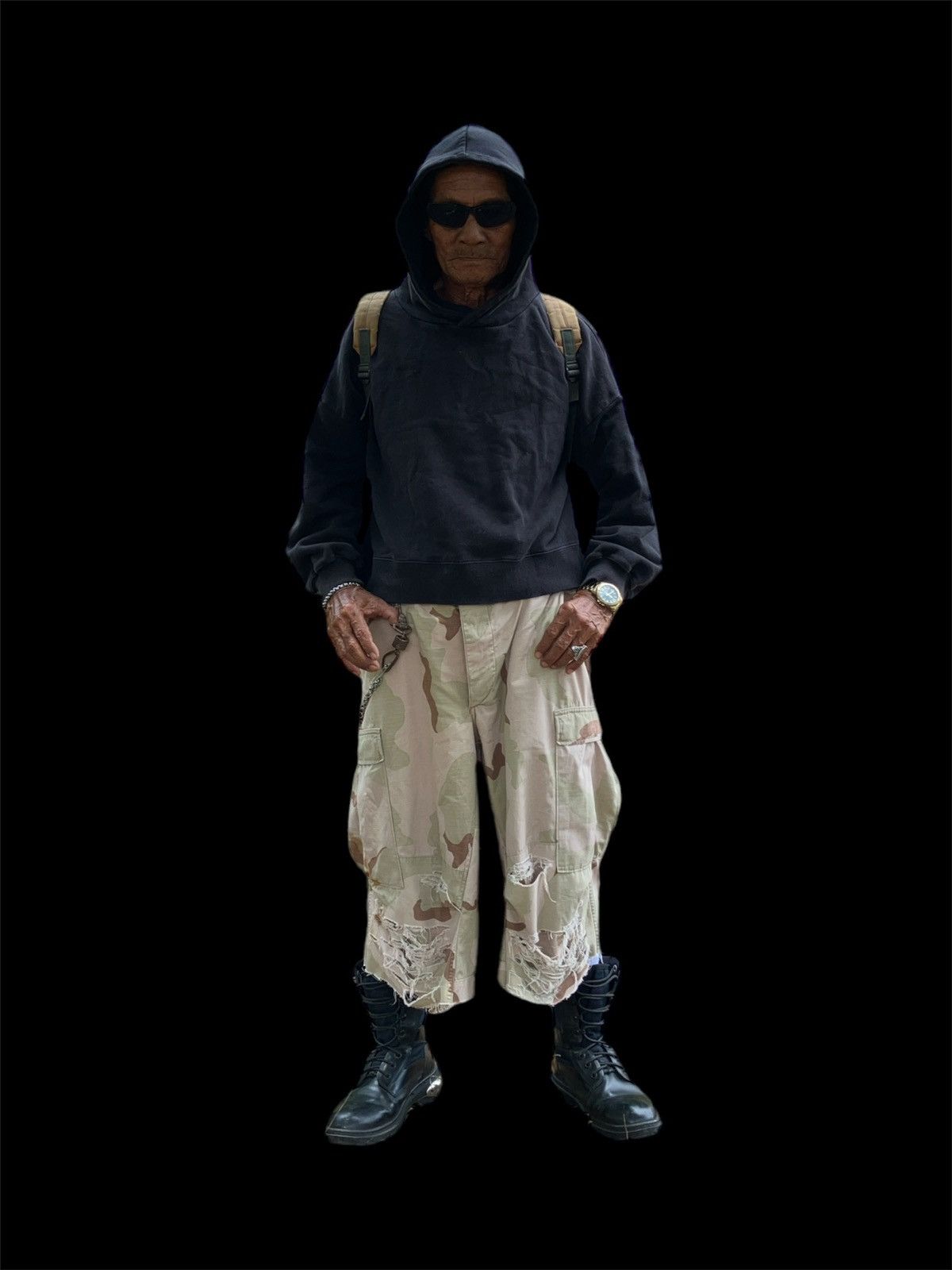 Designer custom shorts Vintage desert camouflage military pants 1990’ Size US 34 / EU 50 - 6 Thumbnail