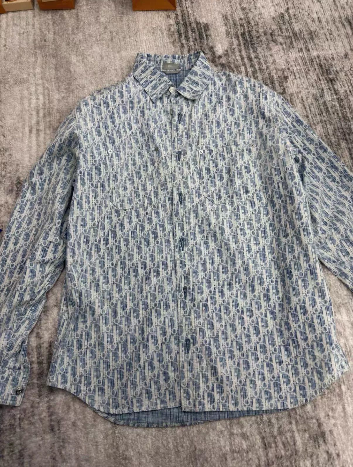 Dior Dior Blue Denim Jacket Size 41 Size US L / EU 52-54 / 3 - 1 Preview