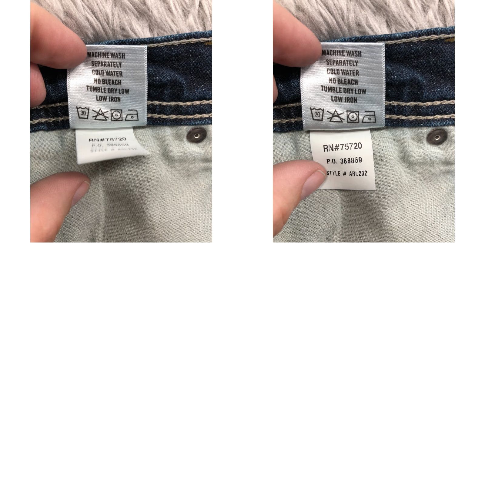 Denime Reclaim Jeans Regular Bootcut Jeans Size 29 Womens Mid Rise Dark Blue Denim Size 29" - 9 Thumbnail