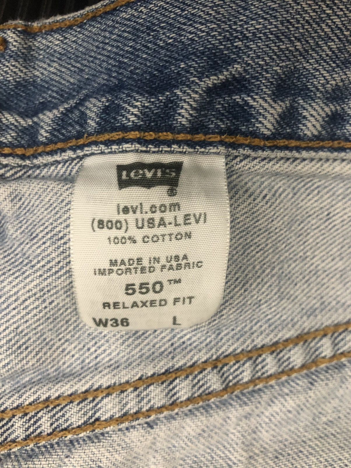 Levi's Levi's 🇺🇸 550 stonewash relax denim shorts 554 Vintage Y2K 36 Size US 36 / EU 52 - 2 Thumbnail