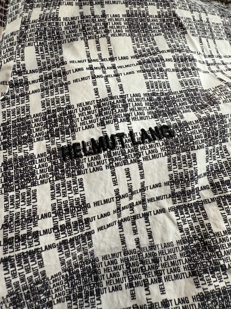Helmut Lang Helmut Lang Plaid cotton shirt, black white gray plaid Size US L / EU 52-54 / 3 - 4 Thumbnail