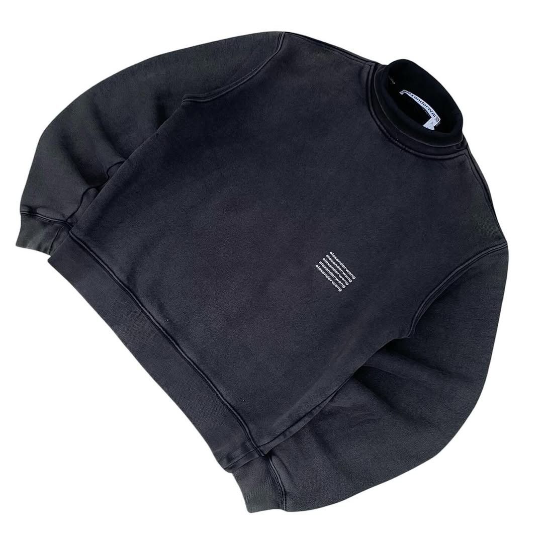Alexander Wang Alexander Wang Graphic Print Logo Turtleneck Sweatshirt Size US XS / EU 42 / 0 - 2 Thumbnail