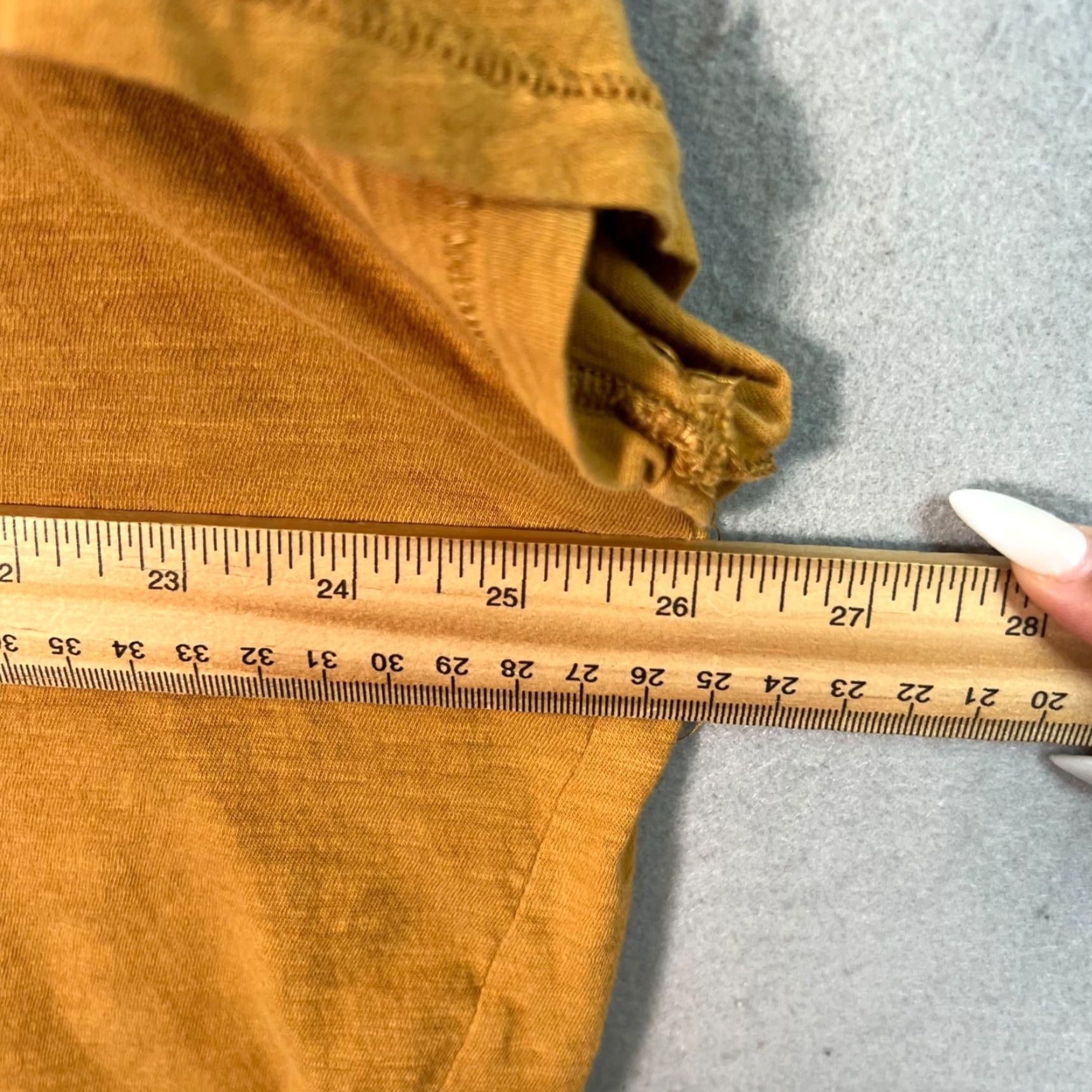 Madewell VINTAGE Madewell Womens T-Shirt Short Sleeve V-Neck Cotton 3XL Mustard Yellow – Relaxed Fit Size XXL / US 16-18 / IT 52-54 - 5 Thumbnail
