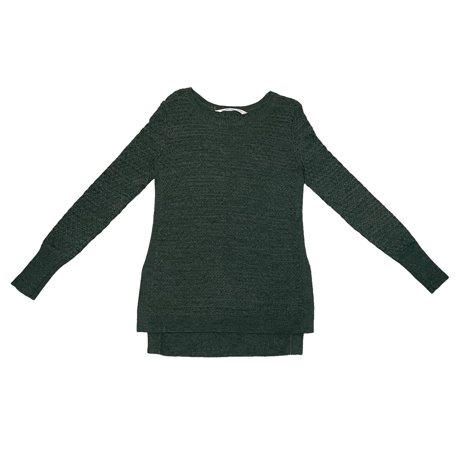 Athleta Athleta Merino Honeycomb Knit Tunic Sweater Moss Green Small Size S / US 4 / IT 40 - 2 Thumbnail