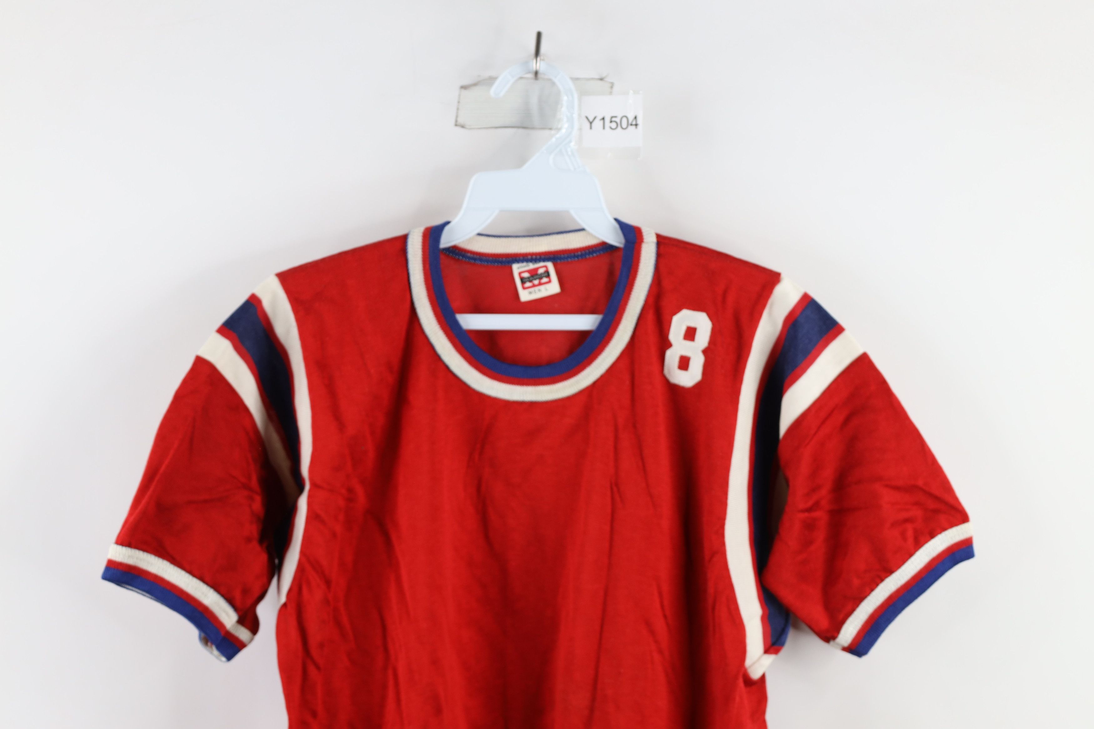 Vintage Vintage 60s Durene Knit Chain Stitch Salem Jersey T-Shirt Size US L / EU 52-54 / 3 - 2 Thumbnail