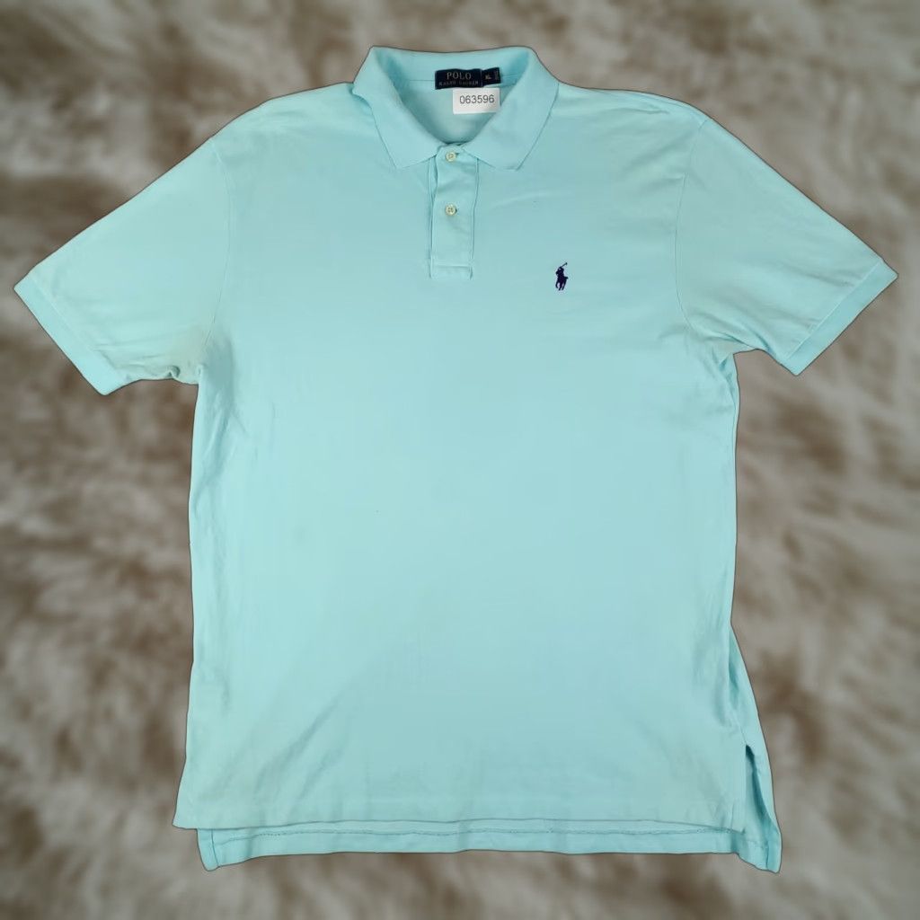 Ralph Lauren Ralph Lauren Polo Shirt Mens Size XL Light Blue Casual Short Sleeve Regular Fit Size US XL / EU 56 / 4 - 1 Thumbnail