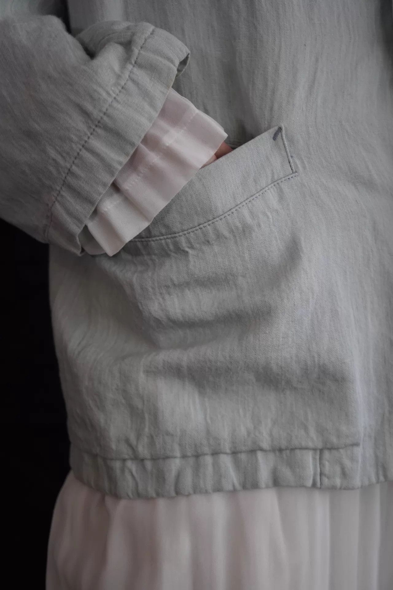 Yohji Yamamoto Y'S by Yohji Yamamoto 1990 Spring Light Blue Linen Jacket M Size M / US 6-8 / IT 42-44 - 9 Thumbnail