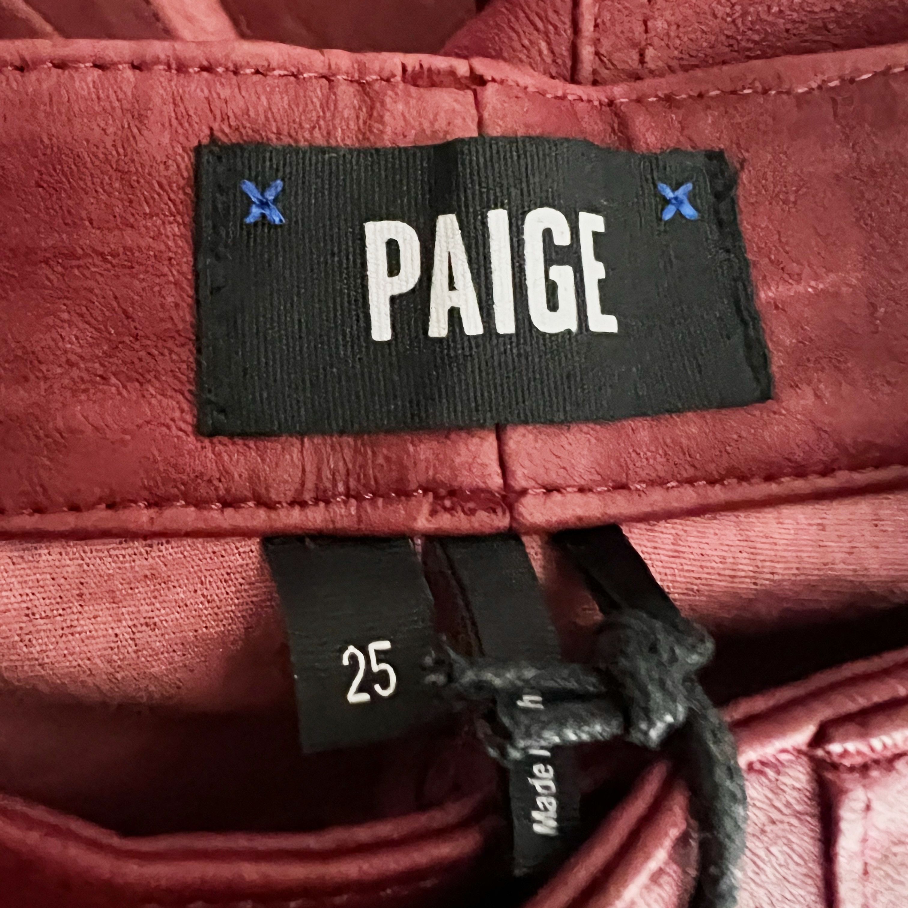 Paige NEW Paige Constance Leather Skinny Split Size 25" / US 0 / IT 36 - 2 Thumbnail