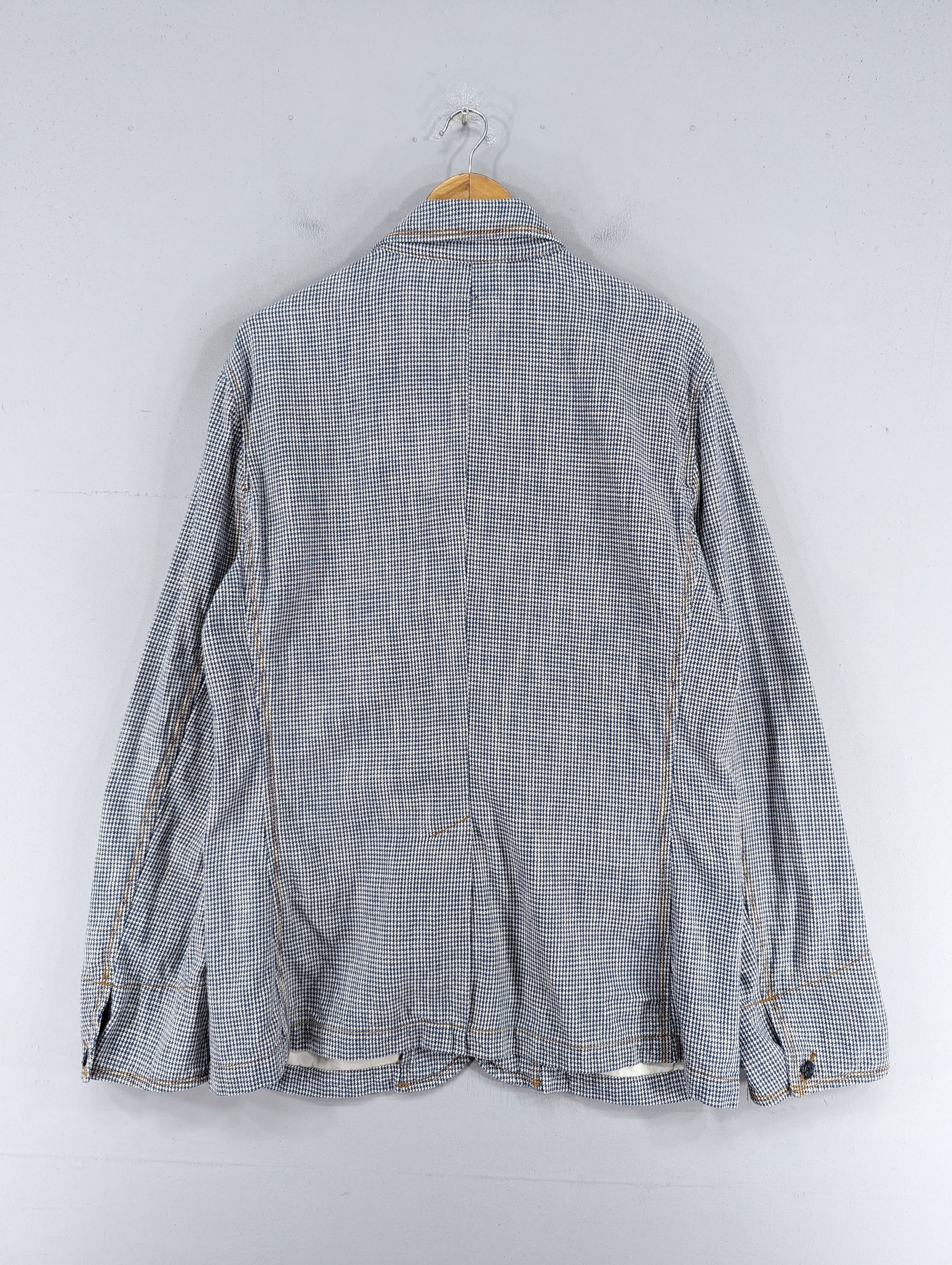 Gap Gap Jeans Houndstooth Cotton Coat Jacket Size US L / EU 52-54 / 3 - 13 Thumbnail