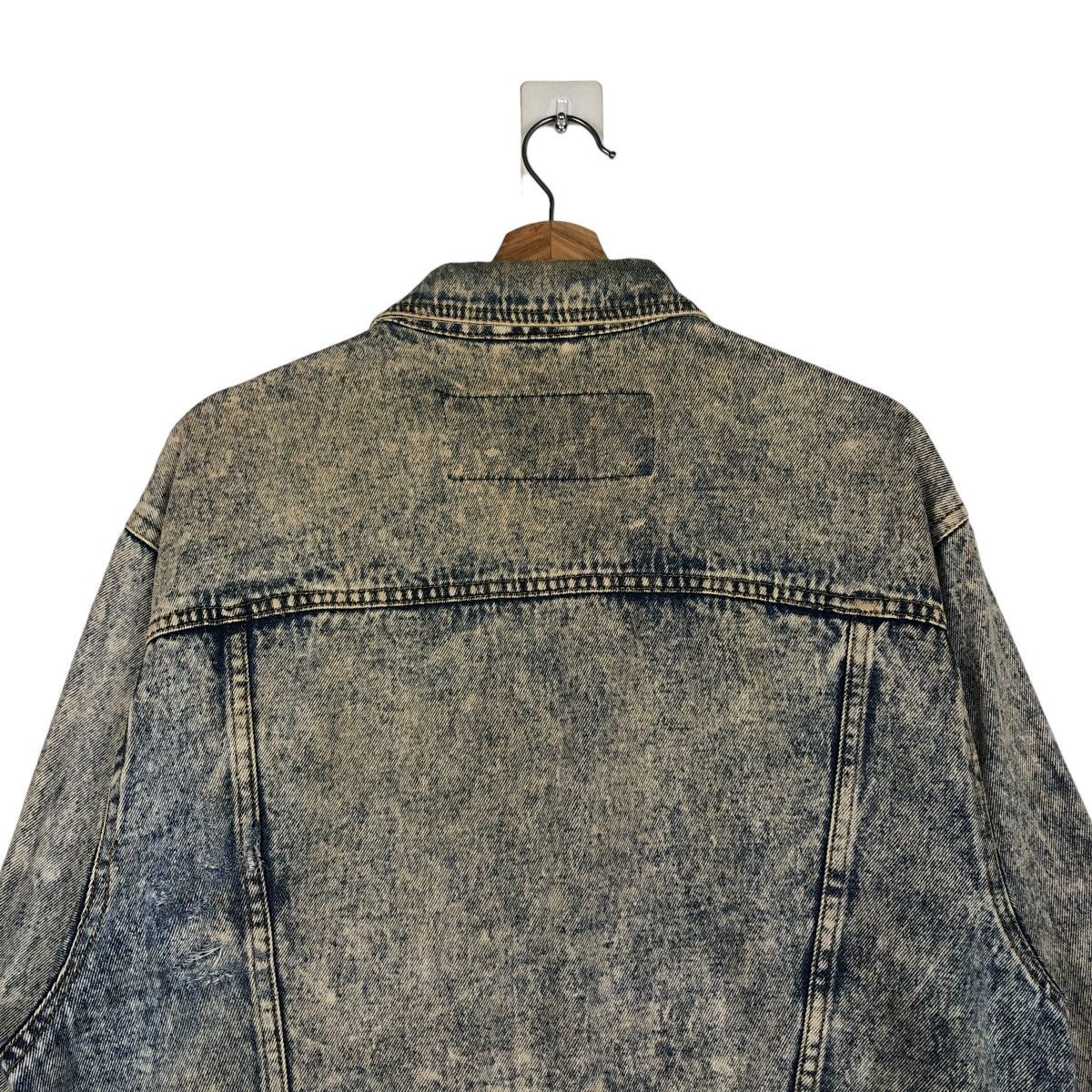 Japanese Brand 🔥CROPPED ACID WASH BIKER JACKET DENIM TEAM LISCH JAPAN Size US M / EU 48-50 / 2 - 11 Thumbnail