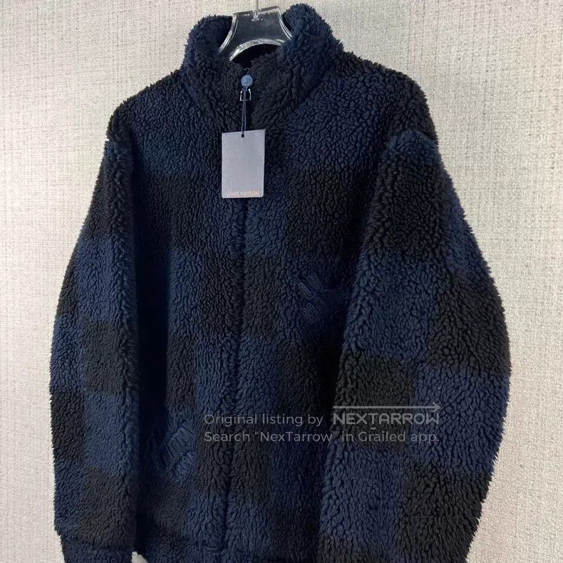 Louis Vuitton Louis Vuitton SS22 Signature Checkerboard Lambswool Zip-up Size US L / EU 52-54 / 3 - 2 Thumbnail