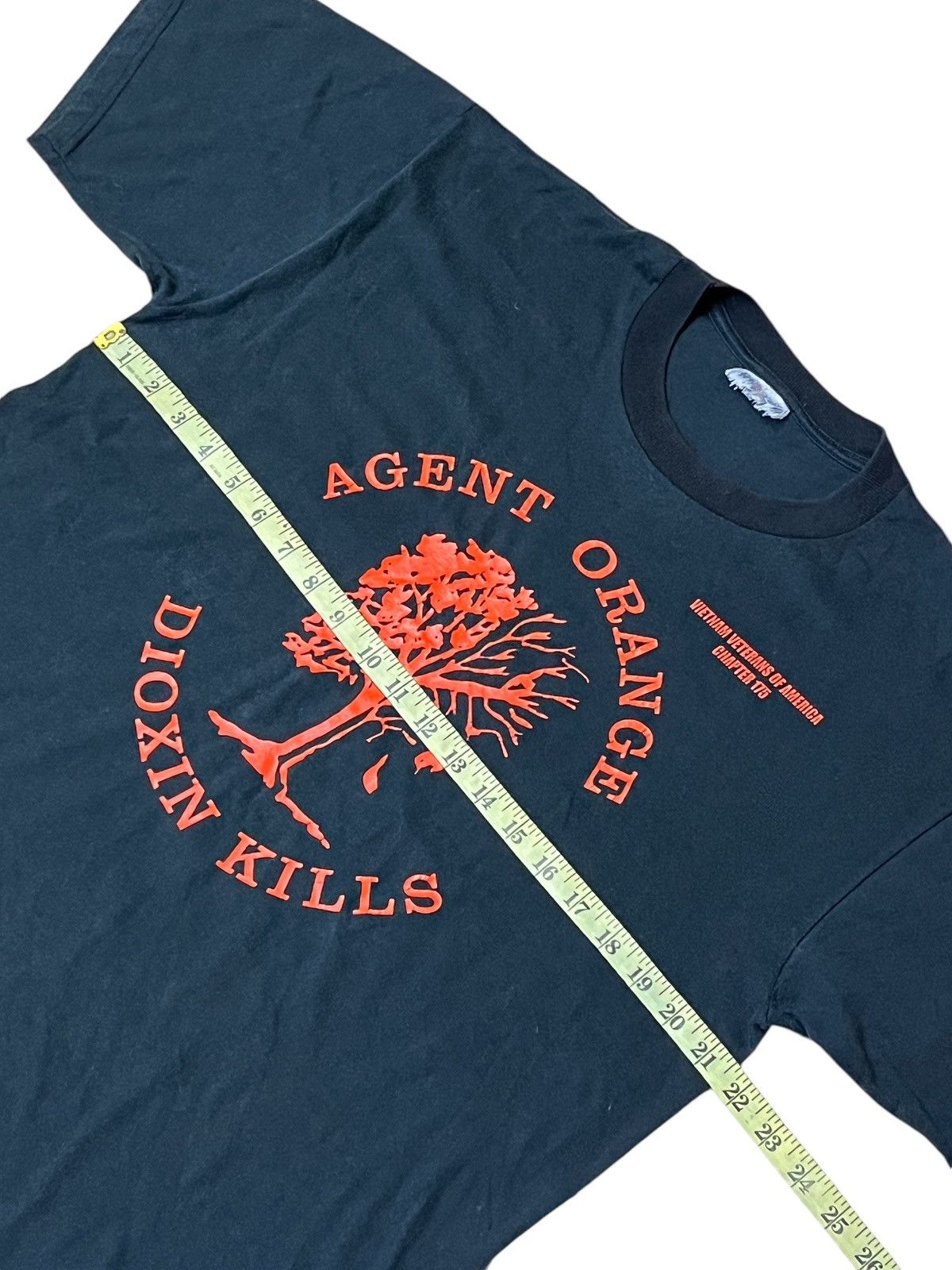 Vintage ARMY🔥VINTAGE Y2K AGENT ORANGE DIOXIN KILLS T SHIRT Size US L / EU 52-54 / 3 - 9 Thumbnail