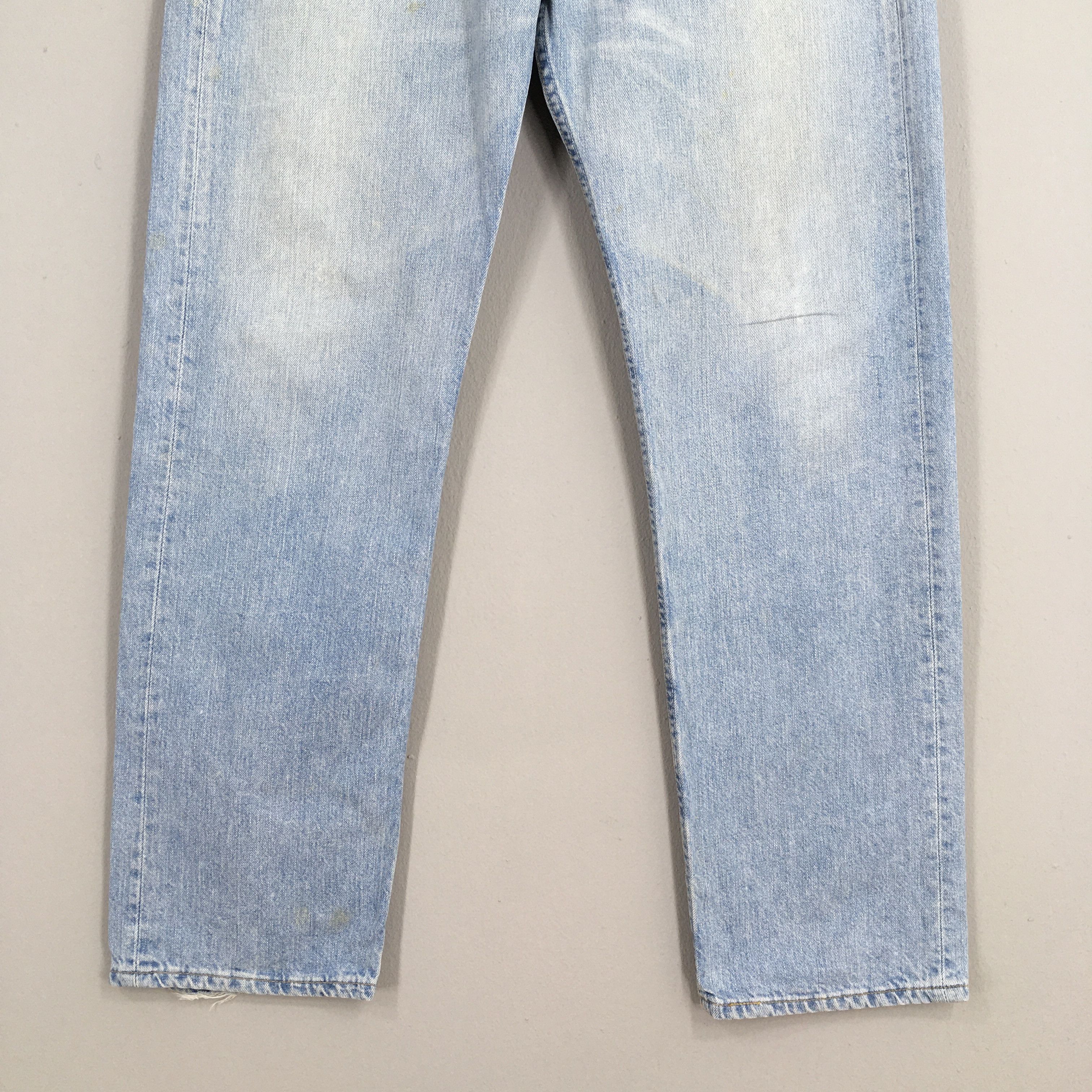 Levi's Size 32x30 Vintage 80s Levi's 501 Faded Blue Jeans S584 Size US 32 / EU 48 - 4 Thumbnail