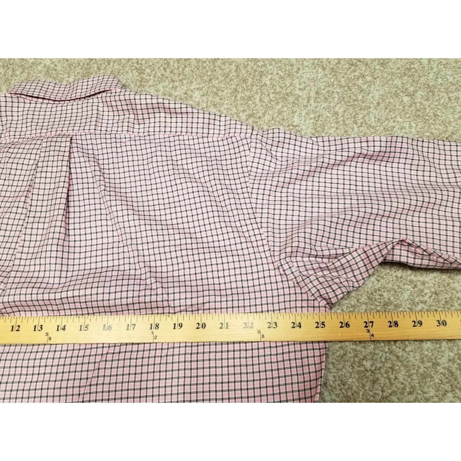 Ralph Lauren Ralph Lauren Blake Shirt Mens Medium Pink Check 100% Cotton Long Sleeve Casual Button-Up Size US M / EU 48-50 / 2 - 8 Thumbnail