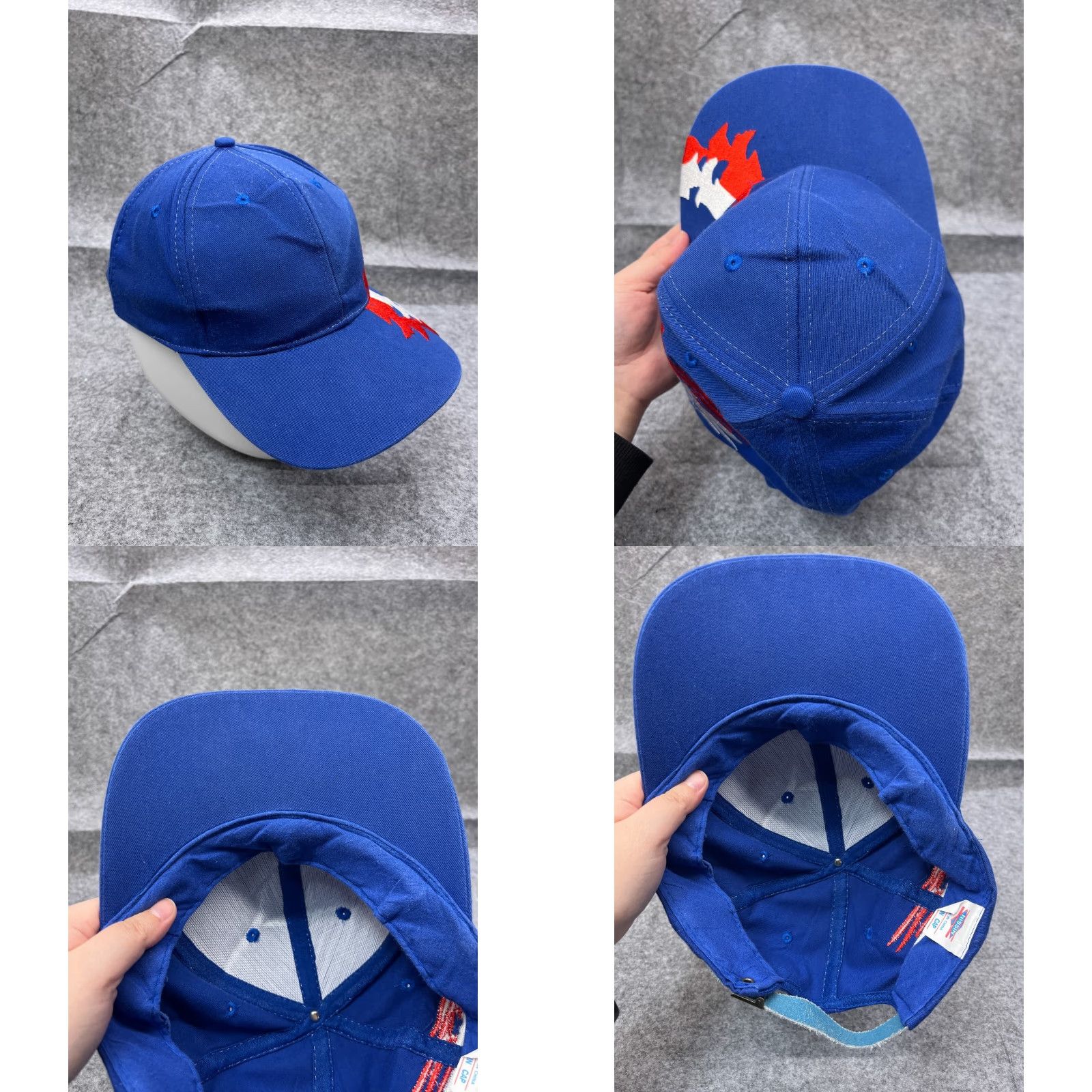 Vintage VINTAGE Nissin Hat Cap Strap Back Adult Blue Baseball Cap Hat/Cap Mens Adjustable Twill Cotton Polyester Cap Size ONE SIZE - 8 Thumbnail
