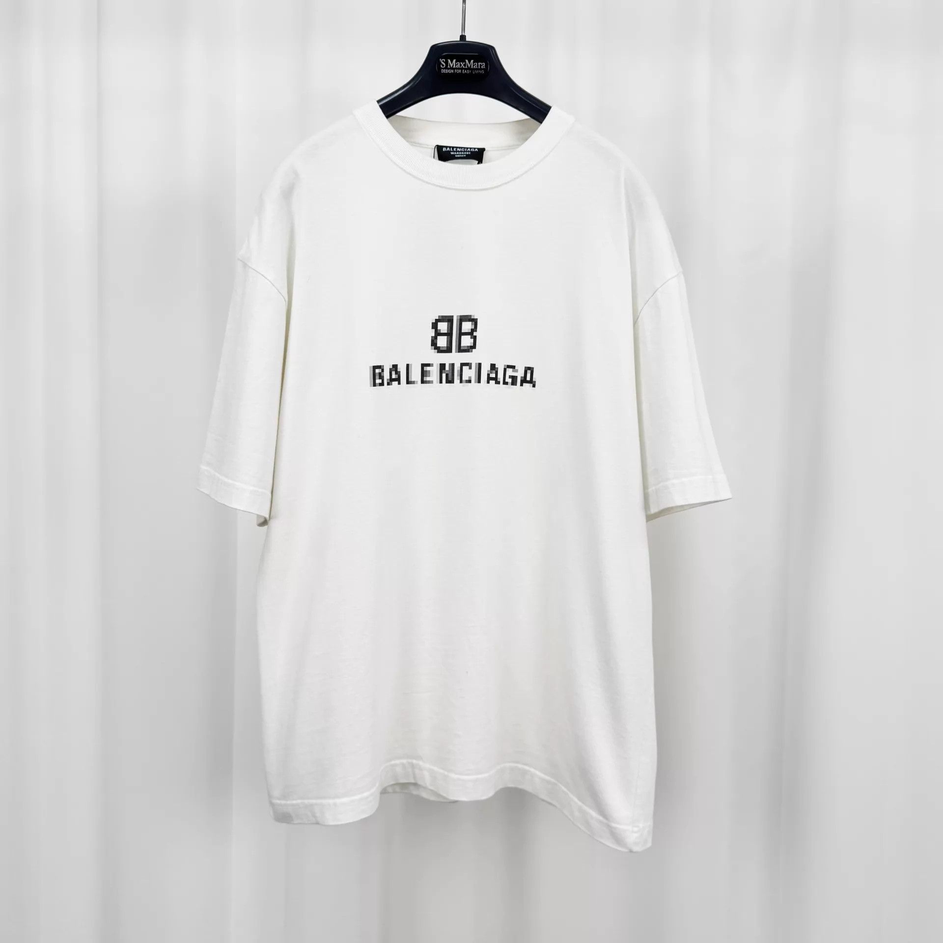Balenciaga Balenciaga Blurred Logo Print Short Sleeve S 98 New Size US S / EU 44-46 / 1 - 1 Thumbnail